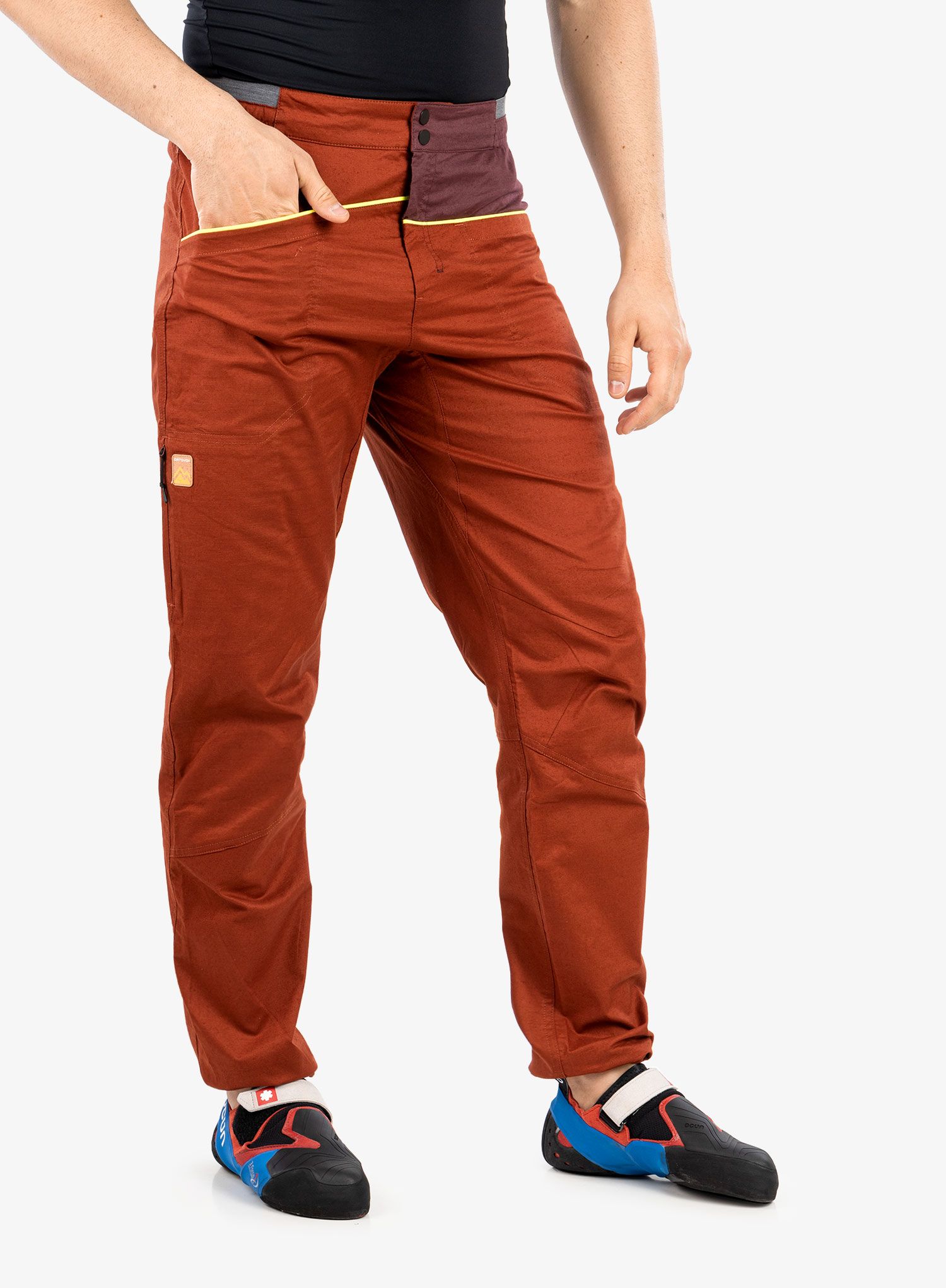 Plezalne hlače Ortovox Valbon Pants - clay orange