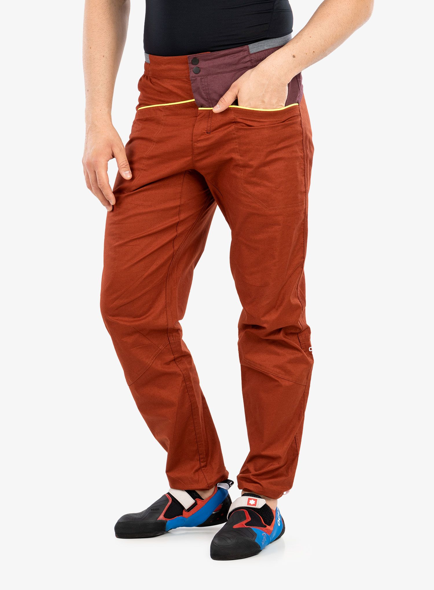 Plezalne hlače Ortovox Valbon Pants - clay orange