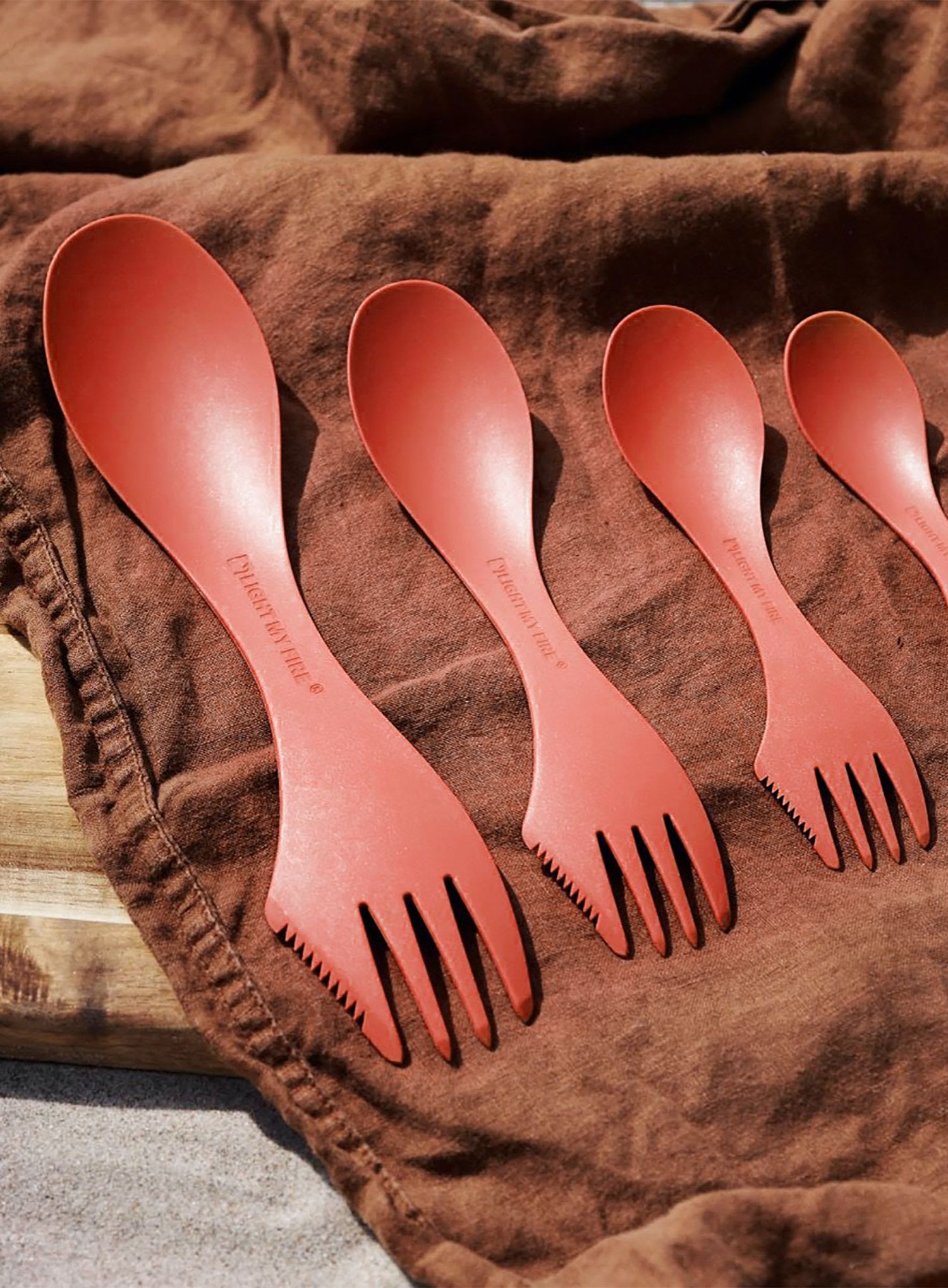 Žvilica Light My Fire Spork Original Bio - rocky red