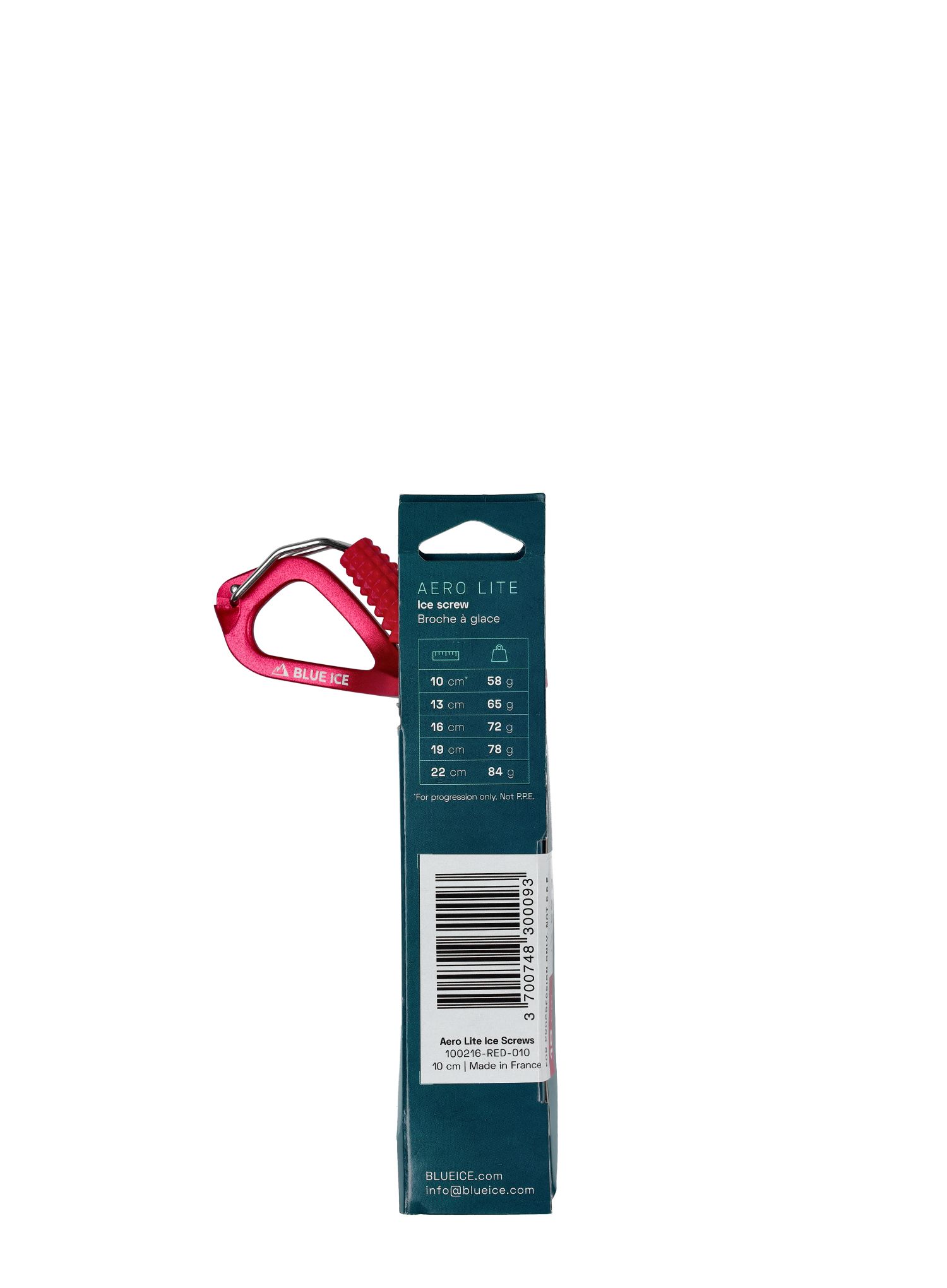 Ledni vijak Blue Ice Aero Lite Screw - red
