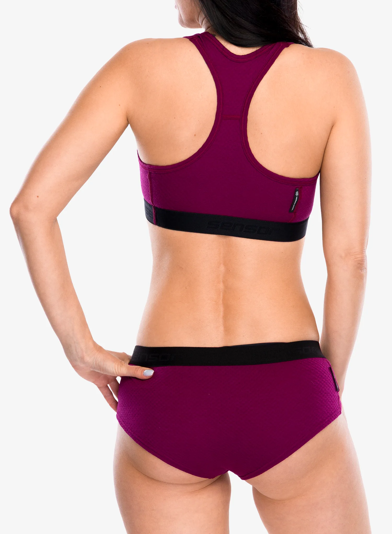 Športni nedrček Sensor Merino DF Bra - lilla