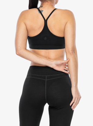 Športni nedrček Smartwool Merino Blend Bralette - black