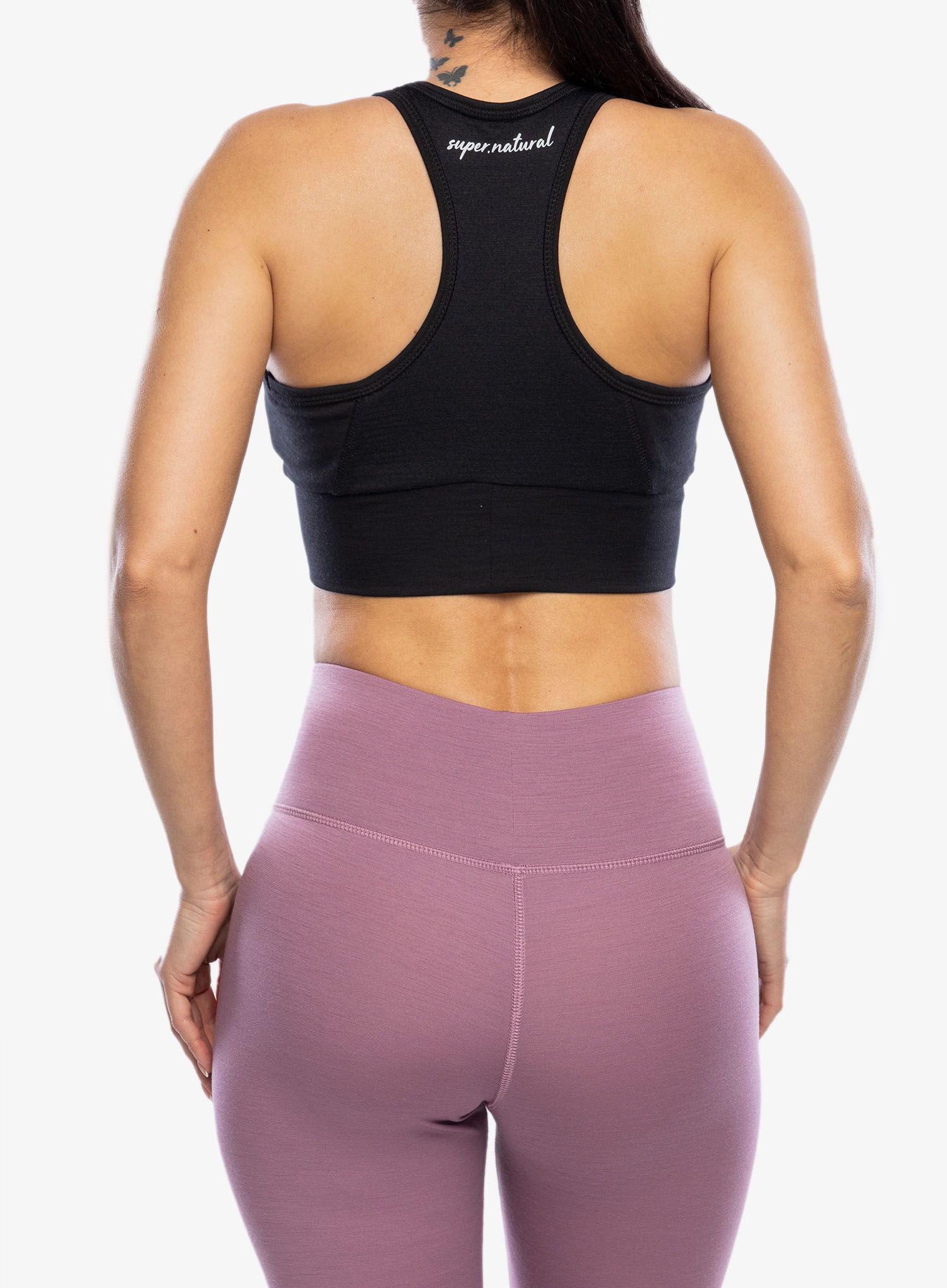 Športni nedrček Super.natural Motion Zip Top - jet black