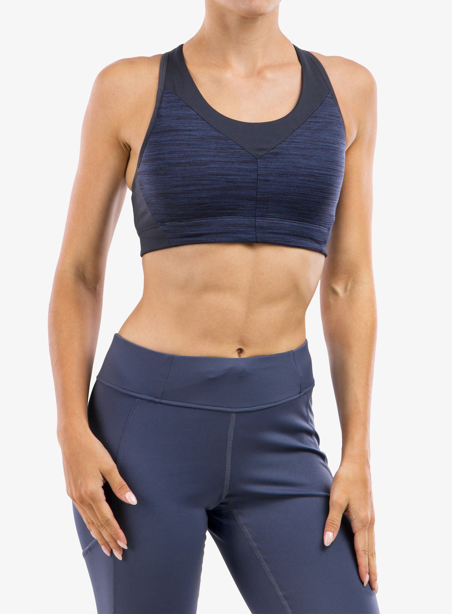 Športni nedrček Patagonia Wild Trails Sports Bra - space dye/dolomite blue