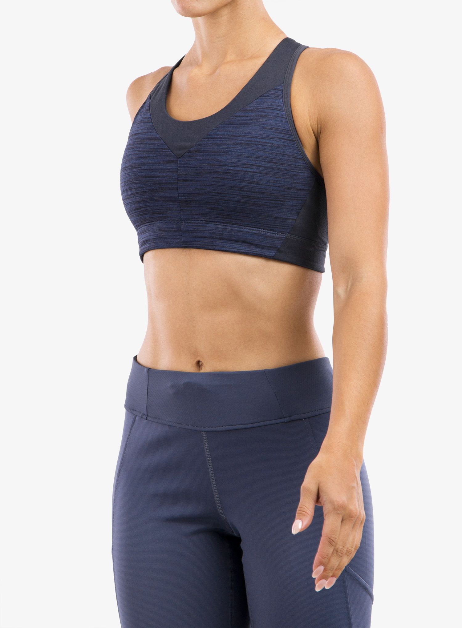 Športni nedrček Patagonia Wild Trails Sports Bra - space dye/dolomite blue