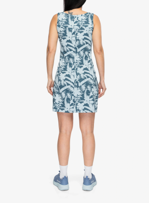 Športna obleka Columbia Chill River Printed Dress - everblue/botaniflage tonal