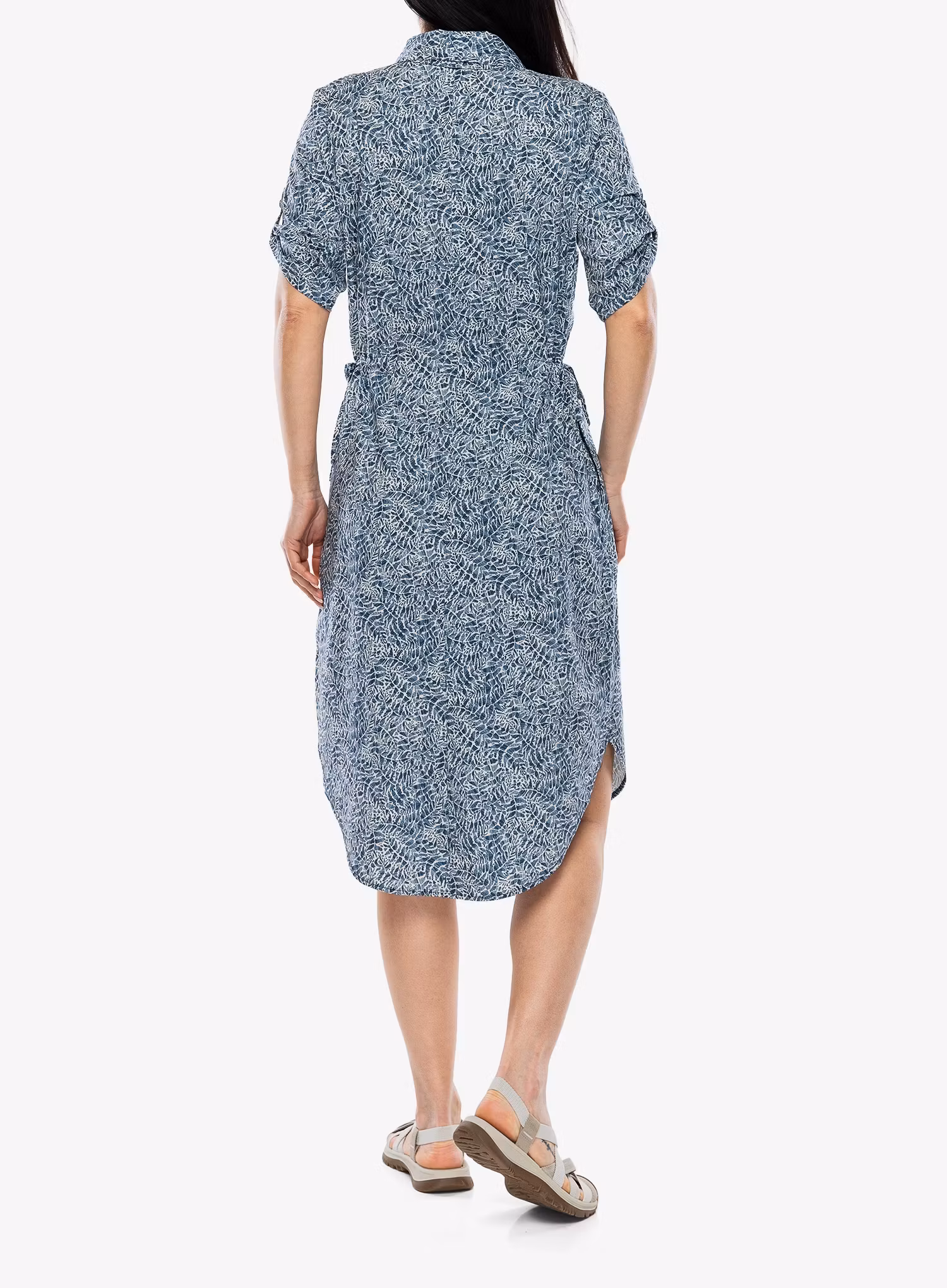 Športna obleka Royal Robbins Spotless Traveler Dress SS - deep blue briar pt