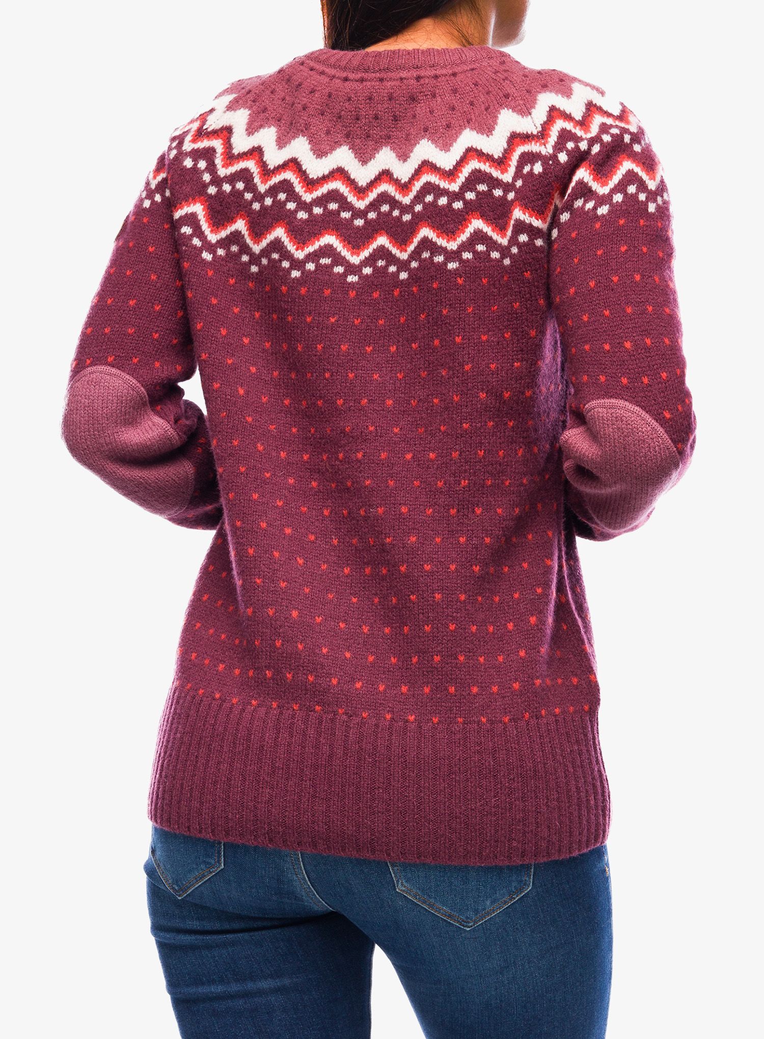 Ženski pulover Fjallraven Ovik Knit Sweater - dark garnet