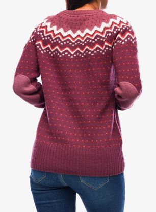 Ženski pulover Fjallraven Ovik Knit Sweater - dark garnet