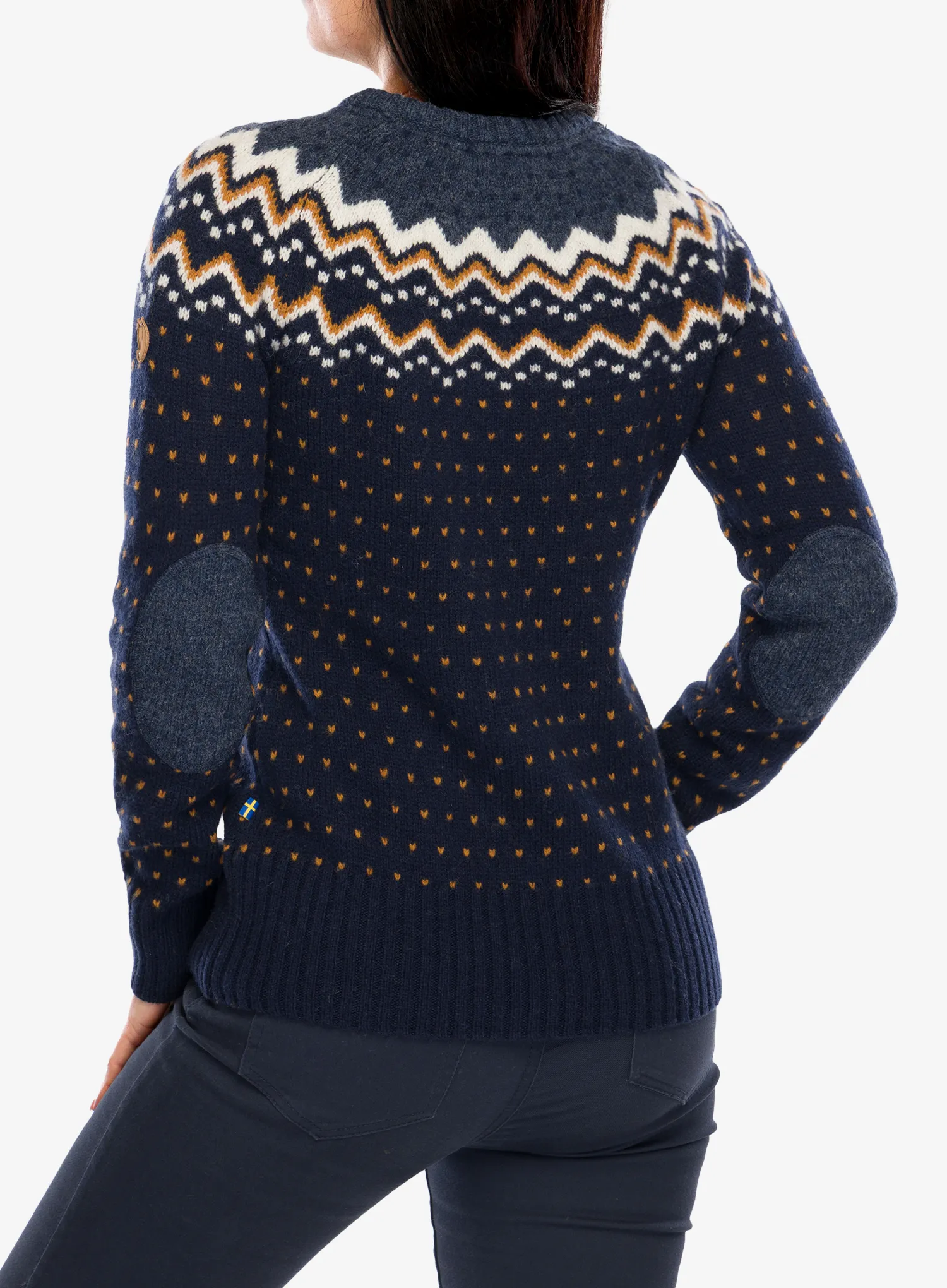 Ženski pulover Fjallraven Ovik Knit Sweater - dark navy