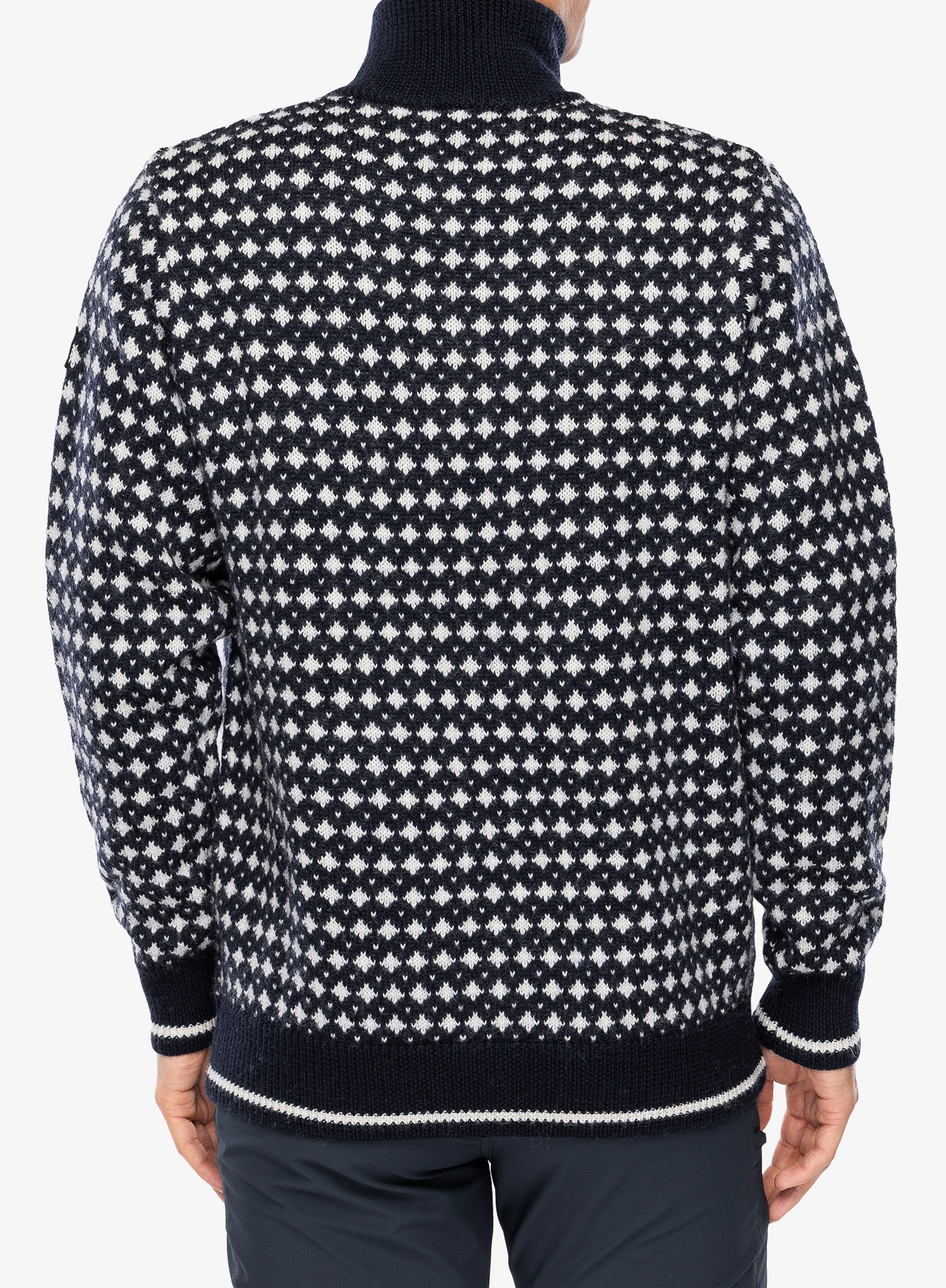 Volnen pulover Dovre Knitted Zip Pullover - multicolour