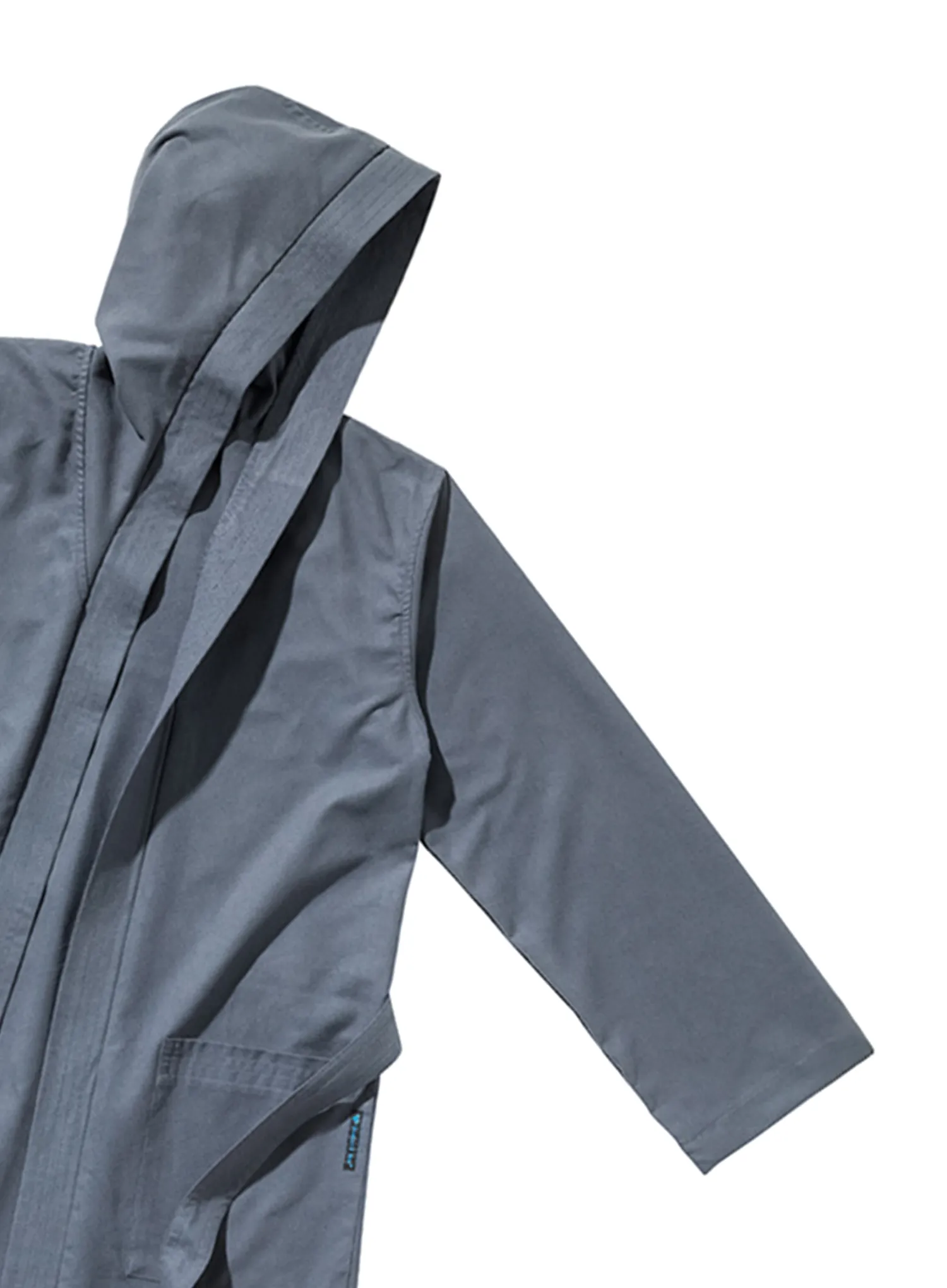 Halja Cocoon Microfiber Bathrobe Ultralight with Hood - anchor grey