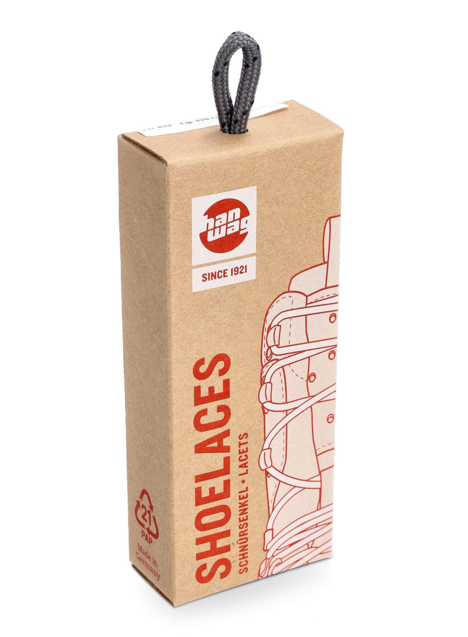 Vezalke Hanwag Laces 110 cm - grey/black