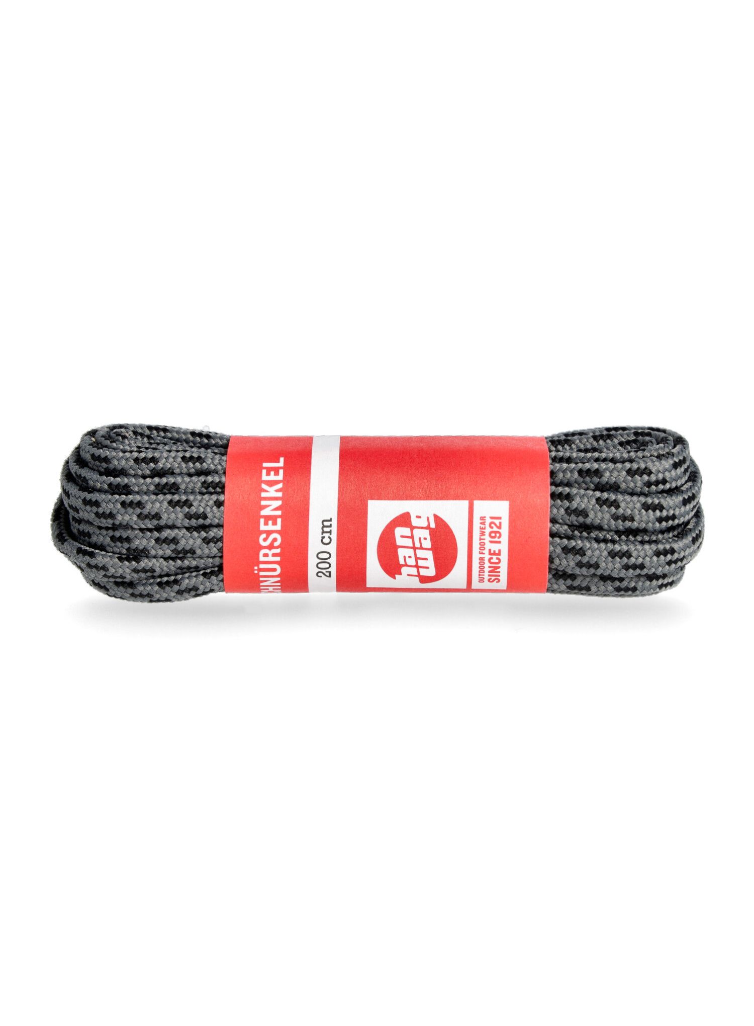 Vezalke Hanwag Laces 200 cm - grey/black