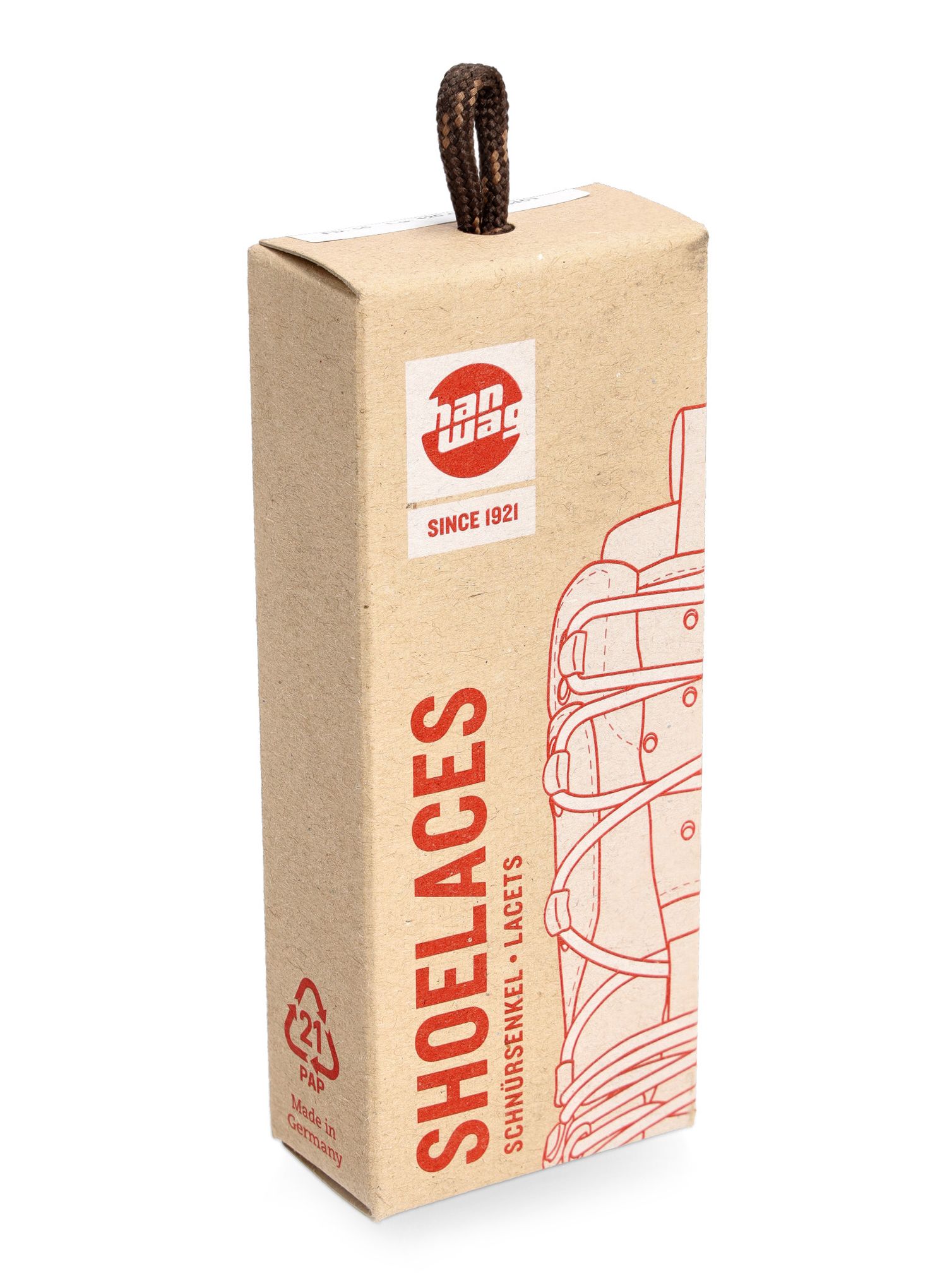Vezalke Hanwag Laces 110 cm - brown