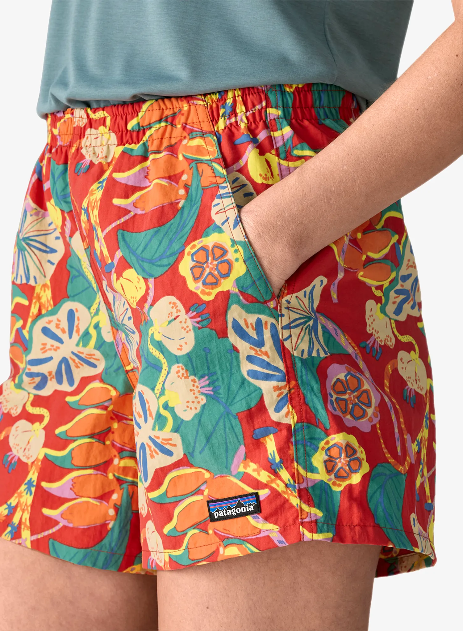 Ženske kratke hlače Patagonia Baggies Shorts 5 - tropiclimb/hot ember
