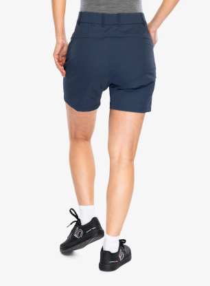 Ženske kolesarske kratke hlače Fjallraven Hoja Hybrid Shorts - navy