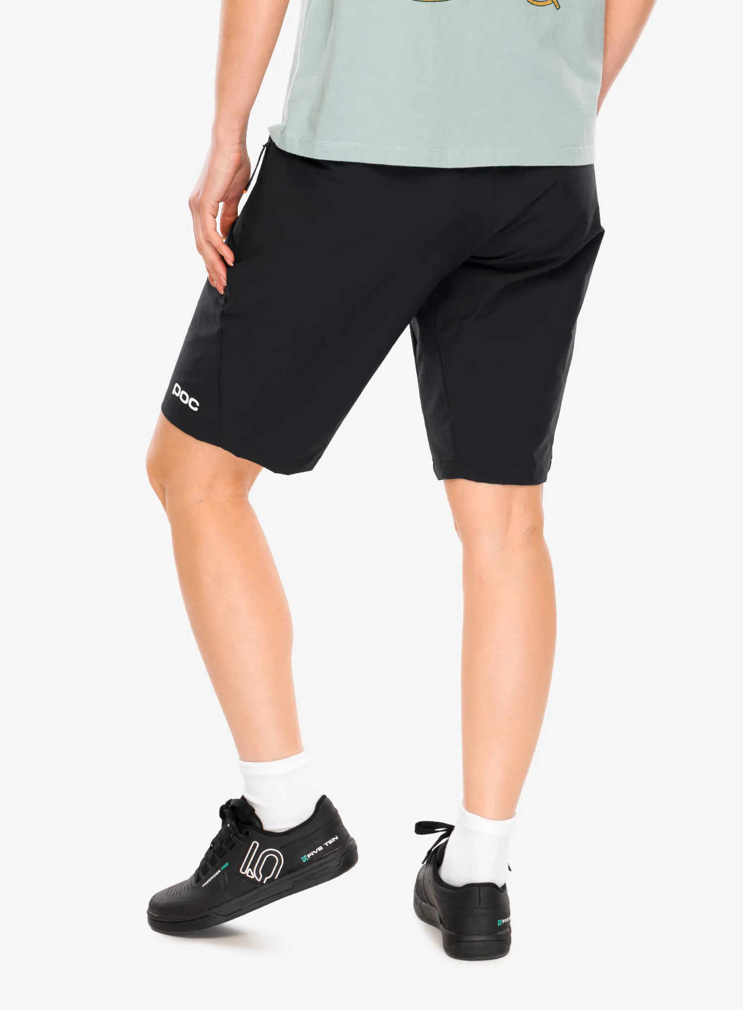 Ženske kolesarske kratke hlače POC Motion Air Shorts - black