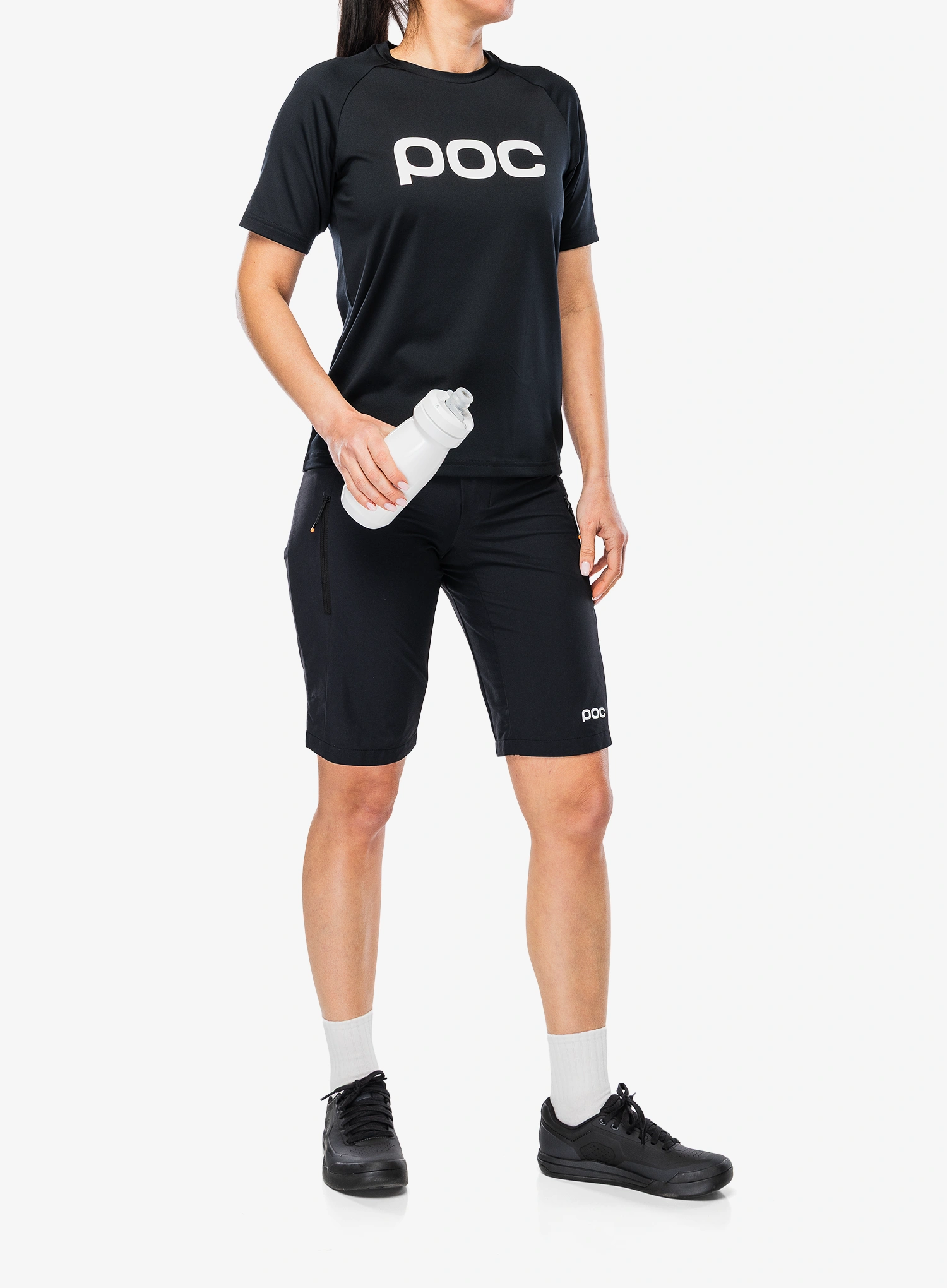 Ženske kolesarske kratke hlače POC Motion Shorts - uranium black/black