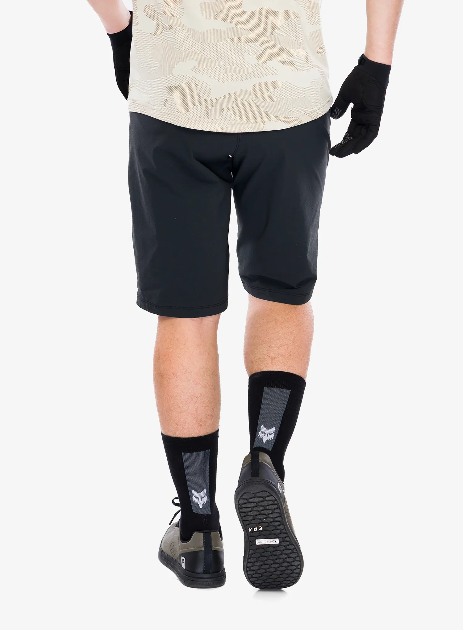 Kolesarske kratke hlače Fox Flexair Short W/Liner - black