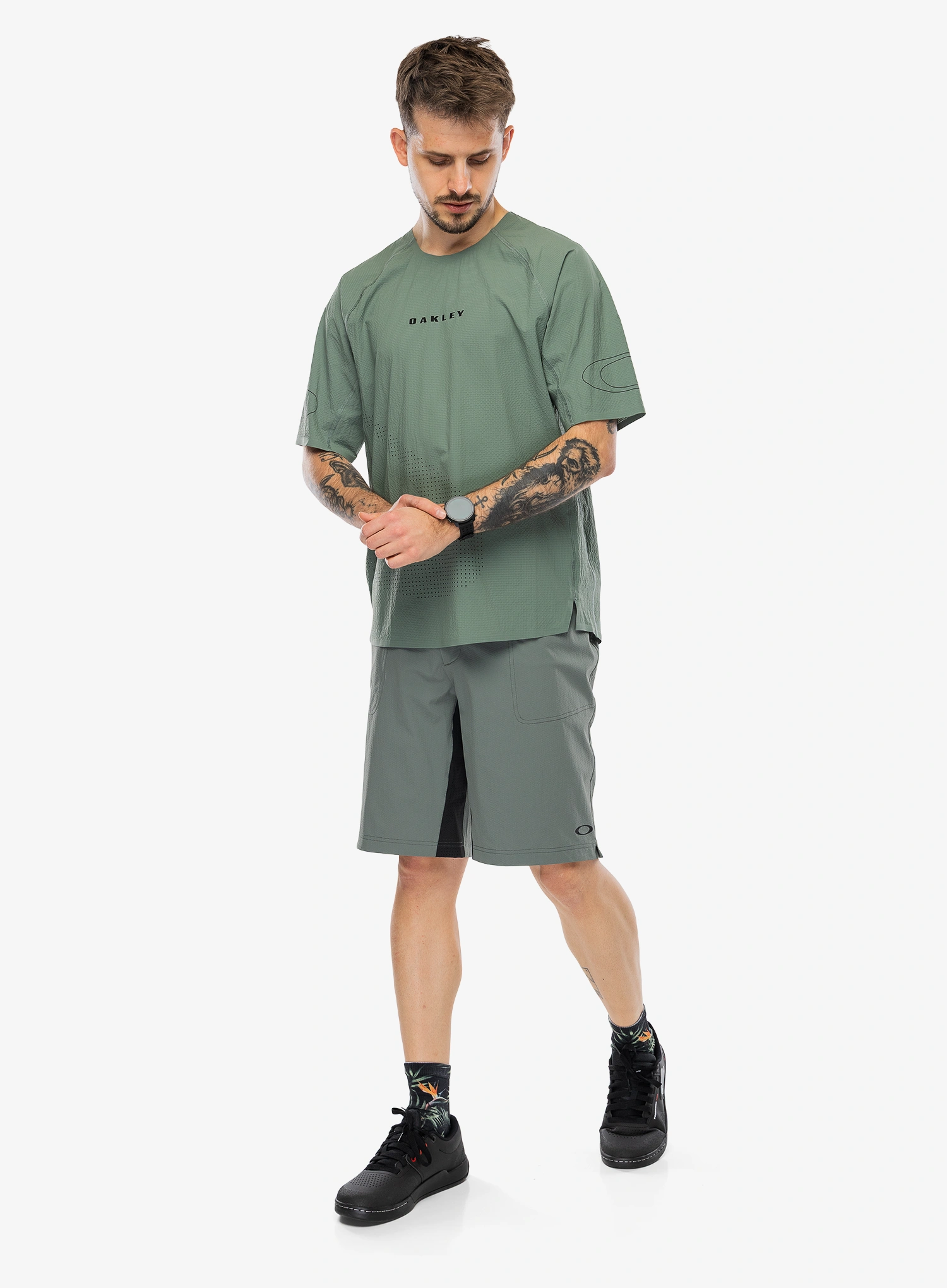 Kolesarske kratke hlače Oakley Seeker Whip Short - aviator green