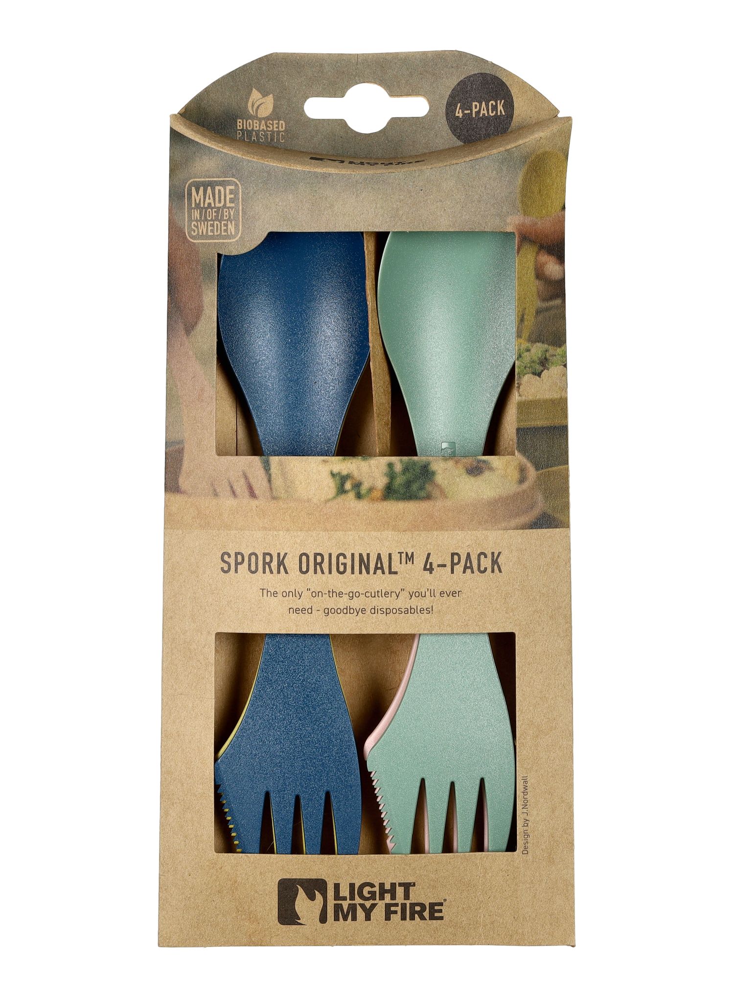 Jedilni pribor Light My Fire Spork Original 4 Pack Bio - nature