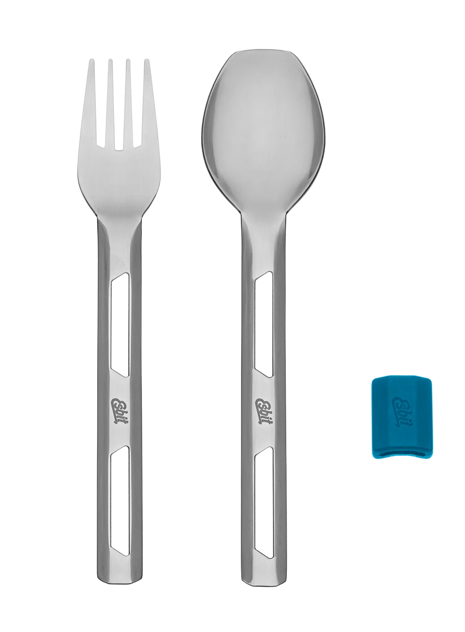 Jedilni pribor Esbit Cutlery Set Incl. Silicone Band L - polar blue