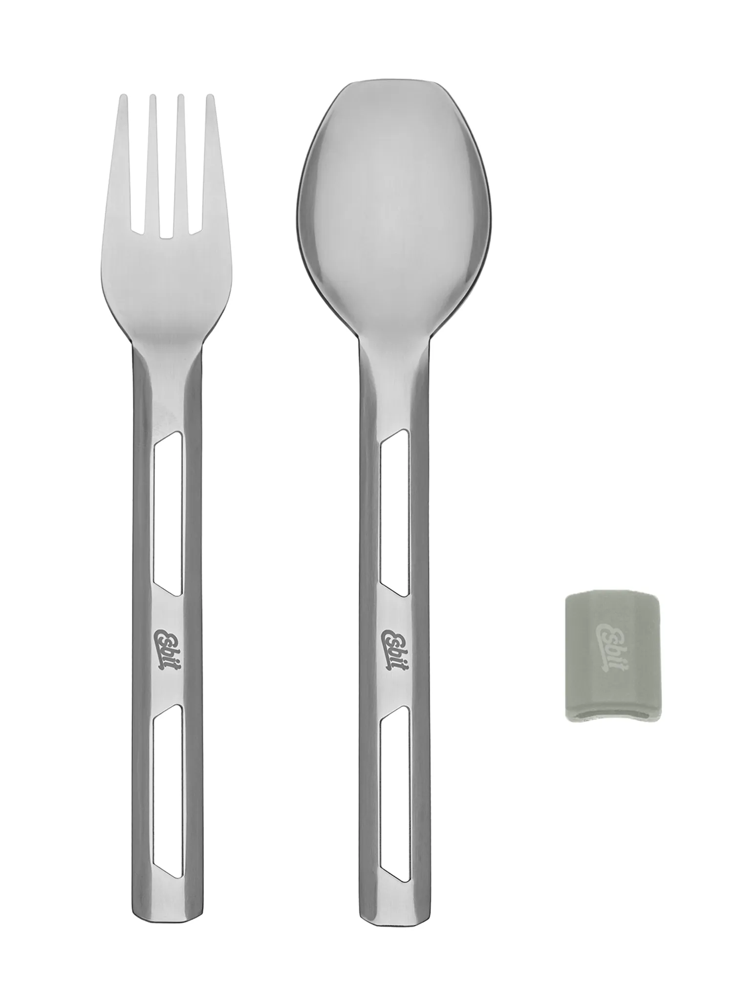Jedilni pribor Esbit Cutlery Set Incl. Silicone Band L - stone grey