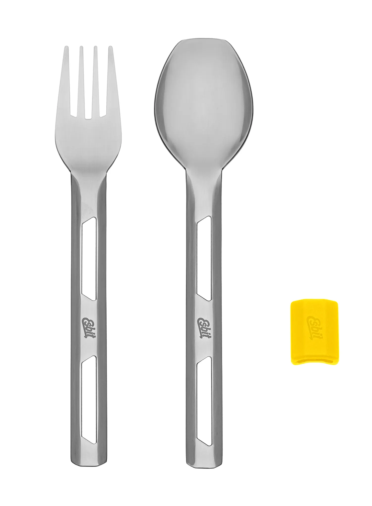 Jedilni pribor Esbit Cutlery Set Incl. Silicone Band L - sunshine yellow