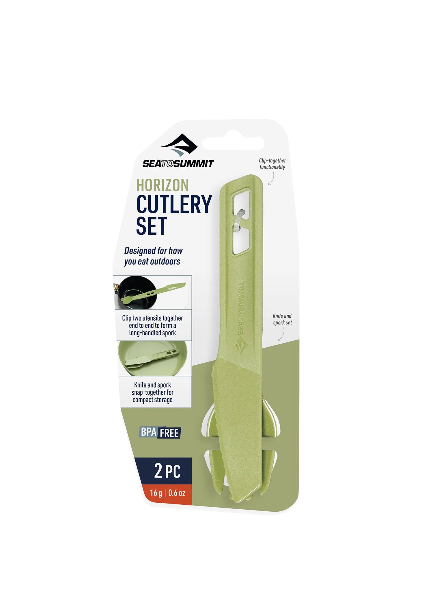 Jedilni pribor Sea to Summit Horizon Cutlery 2 - tarragon
