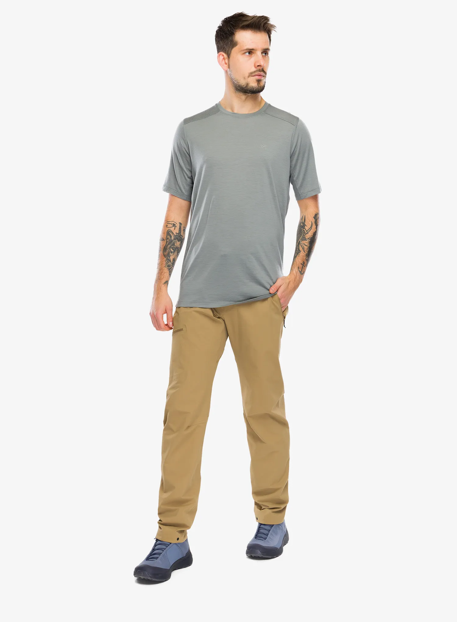 Majica s kratkimi rokavi Arcteryx Ionia Merino Wool SS - void