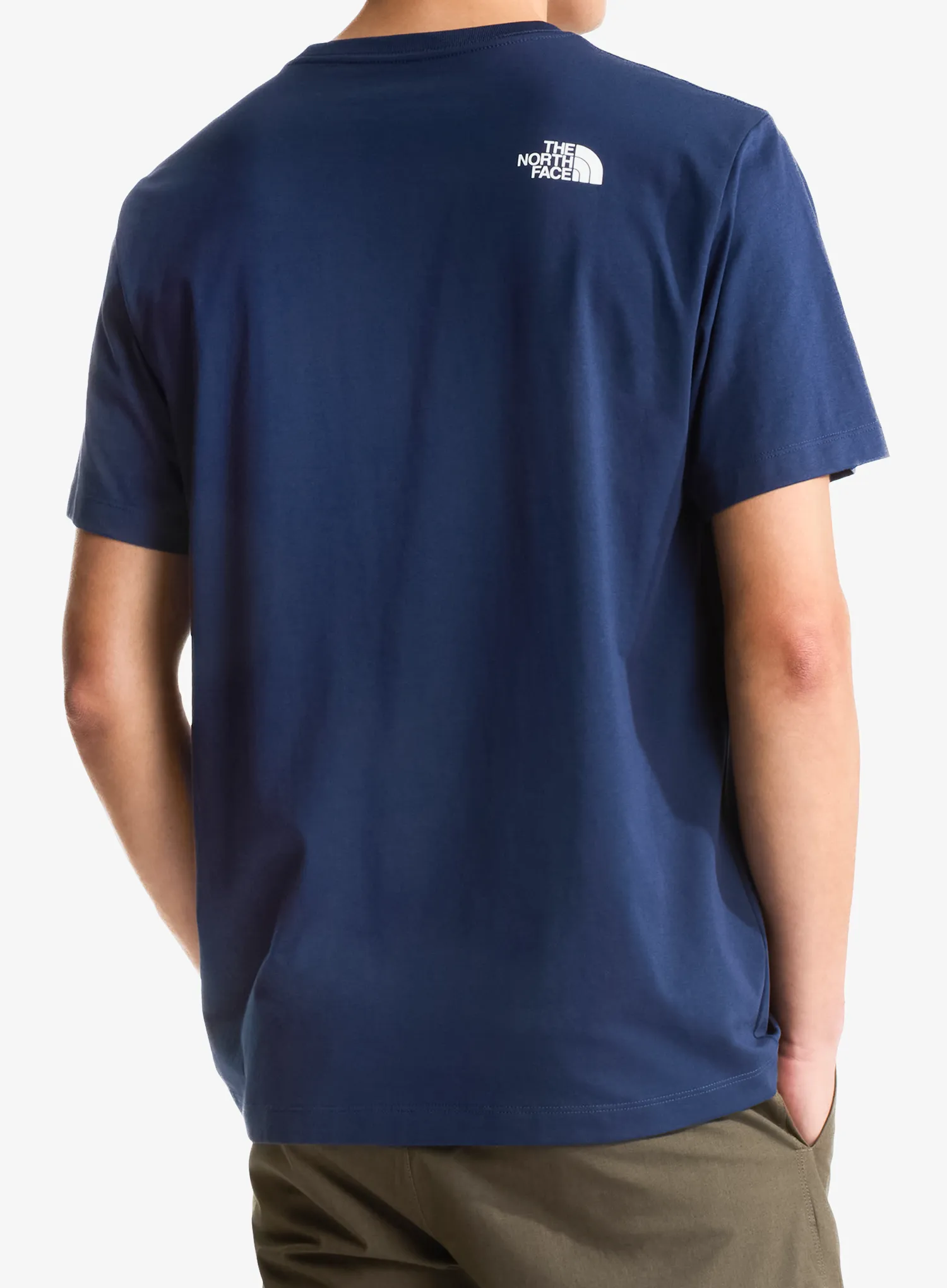 Bombažna majica moška The North Face Evolution Half Dome Regular SS - navy/white