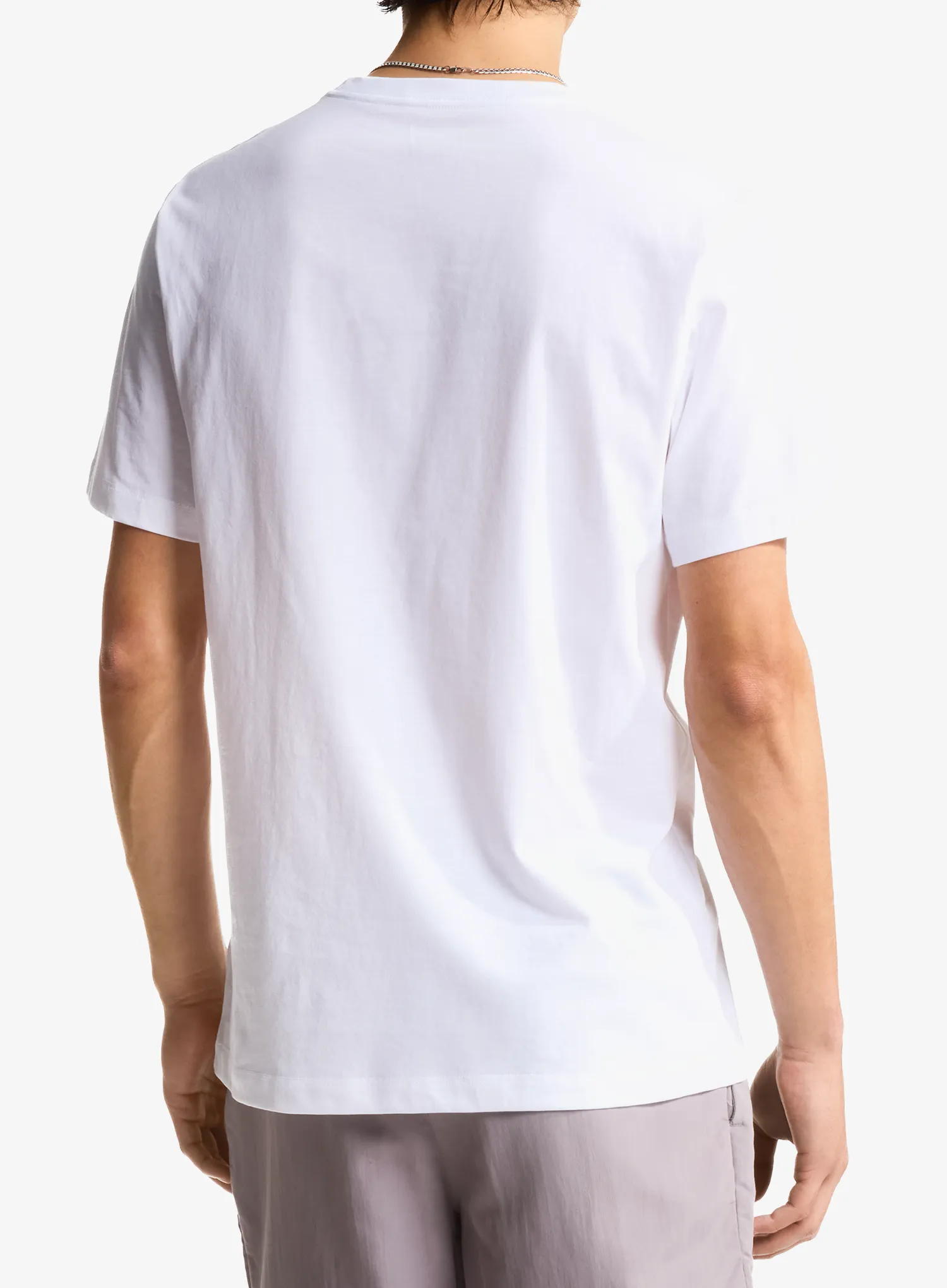 Bombažna majica moška The North Face Evolution Simple Dome Regular SS - tnf white