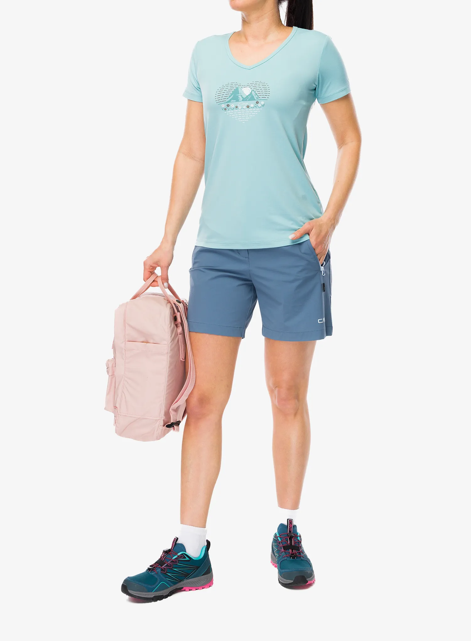 Ženska majica CMP Missy T-Shirt - lagoon