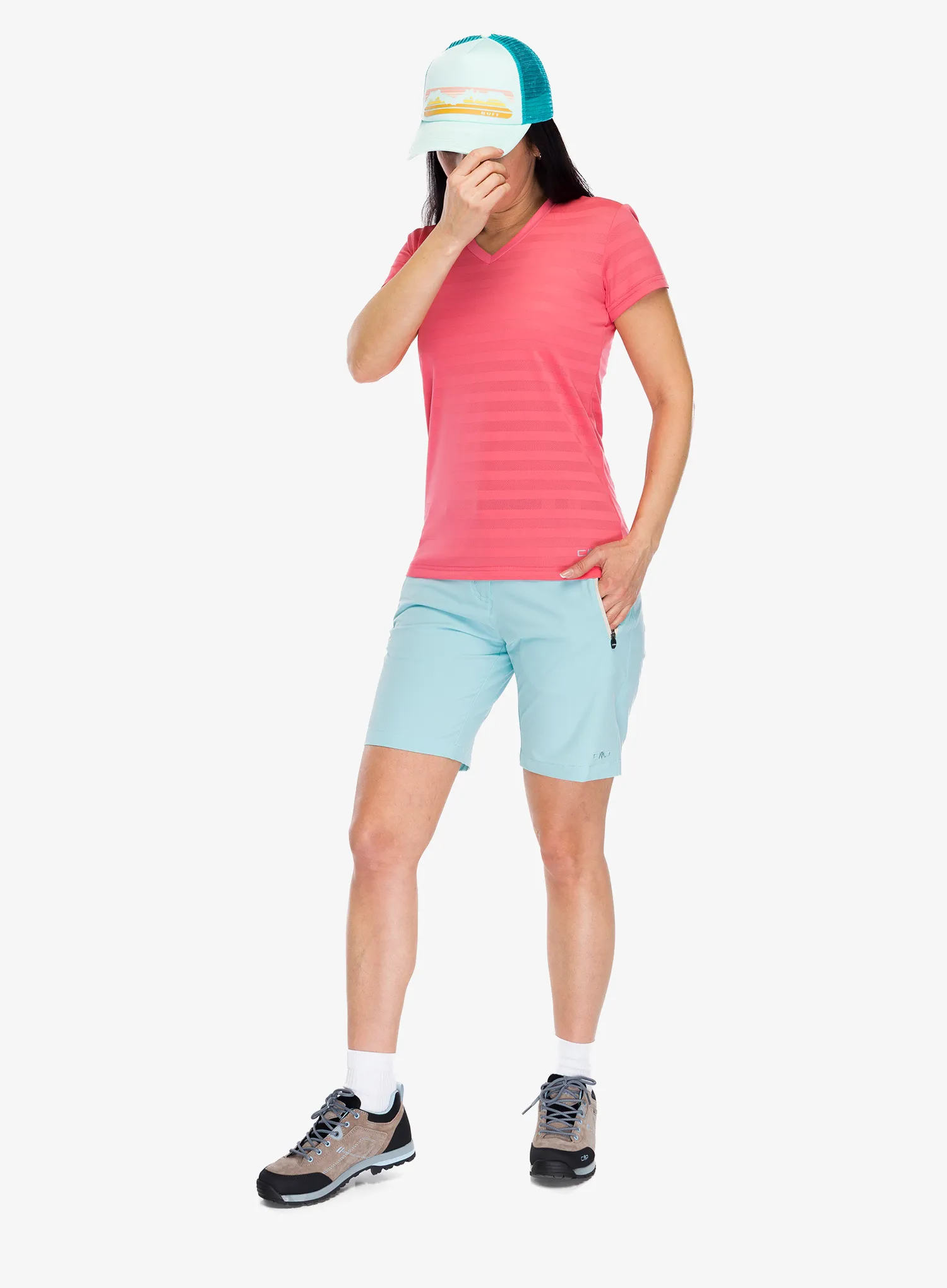 Ženska majica CMP Velora T-Shirt - coral