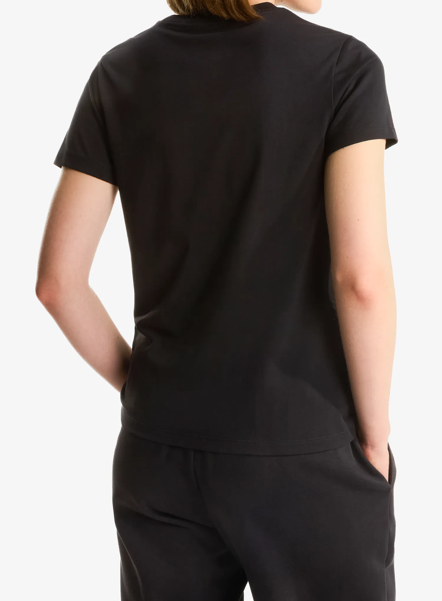 Ženska majica The North Face Evolution Simple Dome Slim Short Sleeve - tnf black