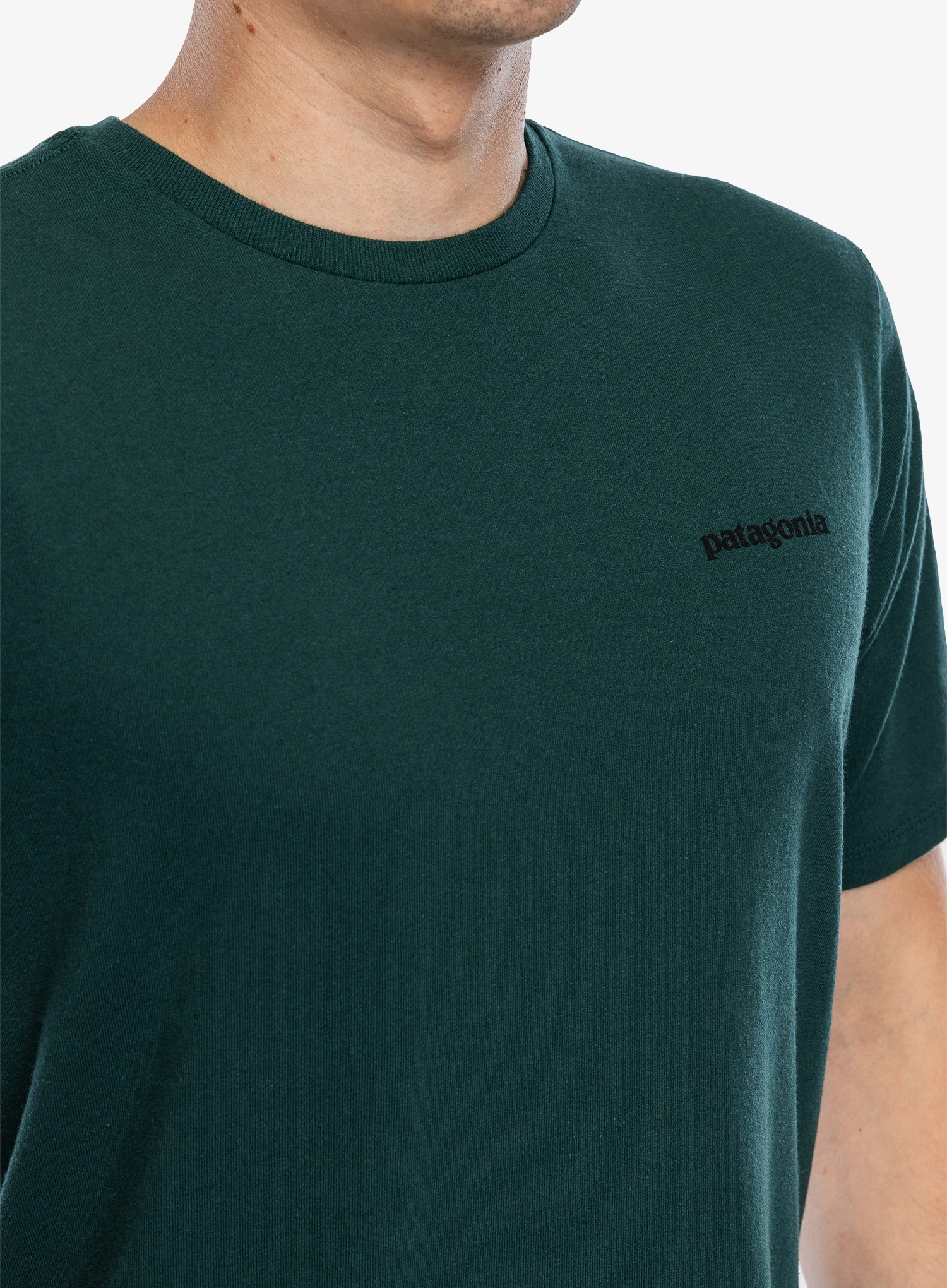 Majica s kratkimi rokavi Patagonia P-6 Logo Responsibili-Tee - cascade green