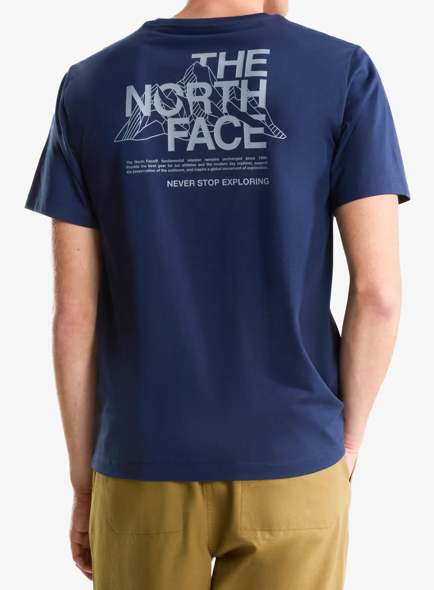 Majica s kratkimi rokavi The North Face Mountain Sketch Regular SS - summit navy