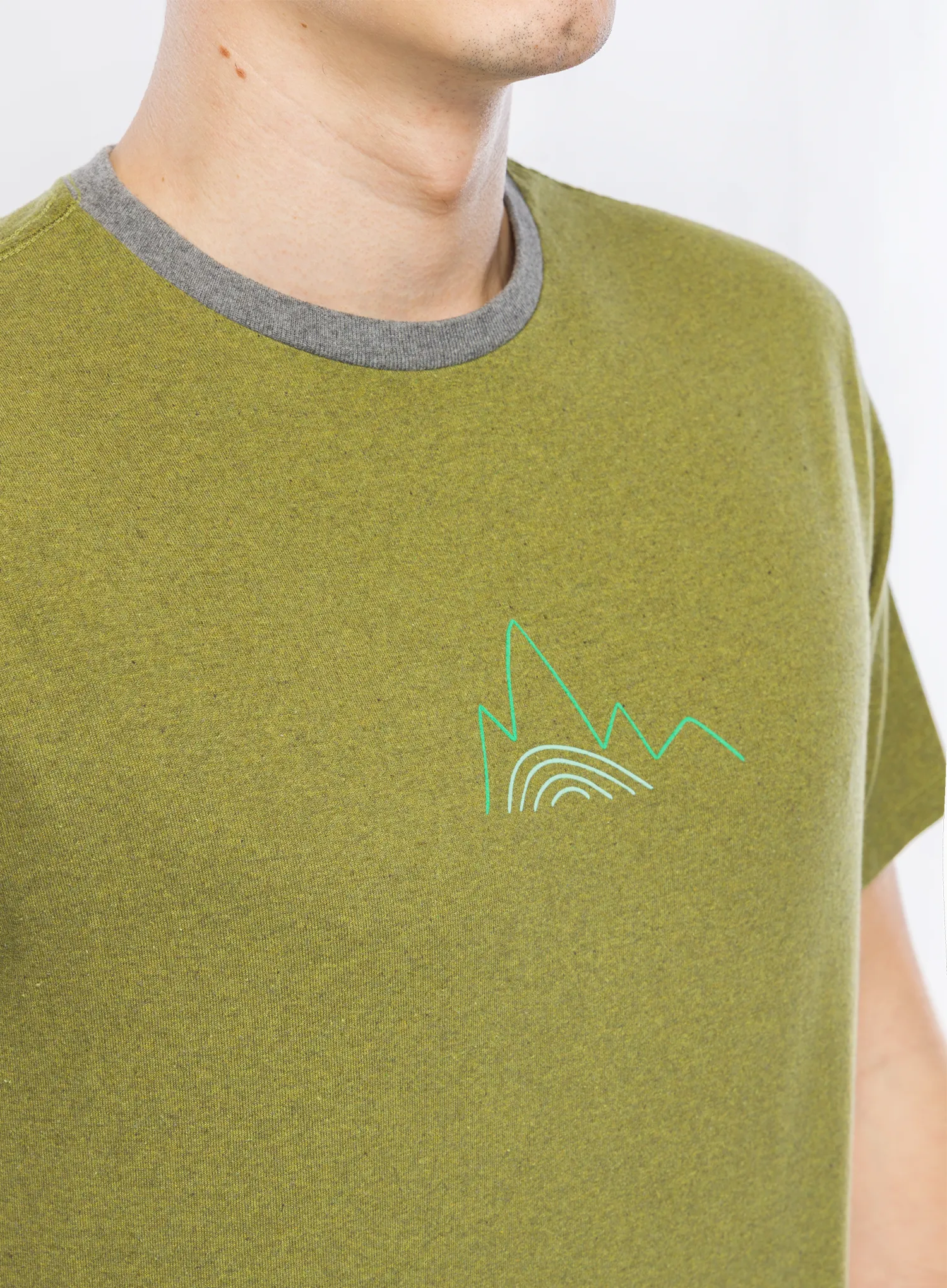 Majica s potiskom Patagonia Berm Logo Responsibili-Tee - graze green