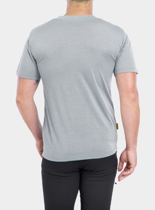 Merino majica Sensor Merino Active PT Tee S/S - grey compass