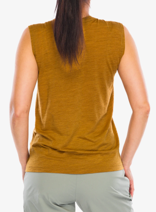 Ženski top Salewa Eagle Minilogo Am Tank - golden brown