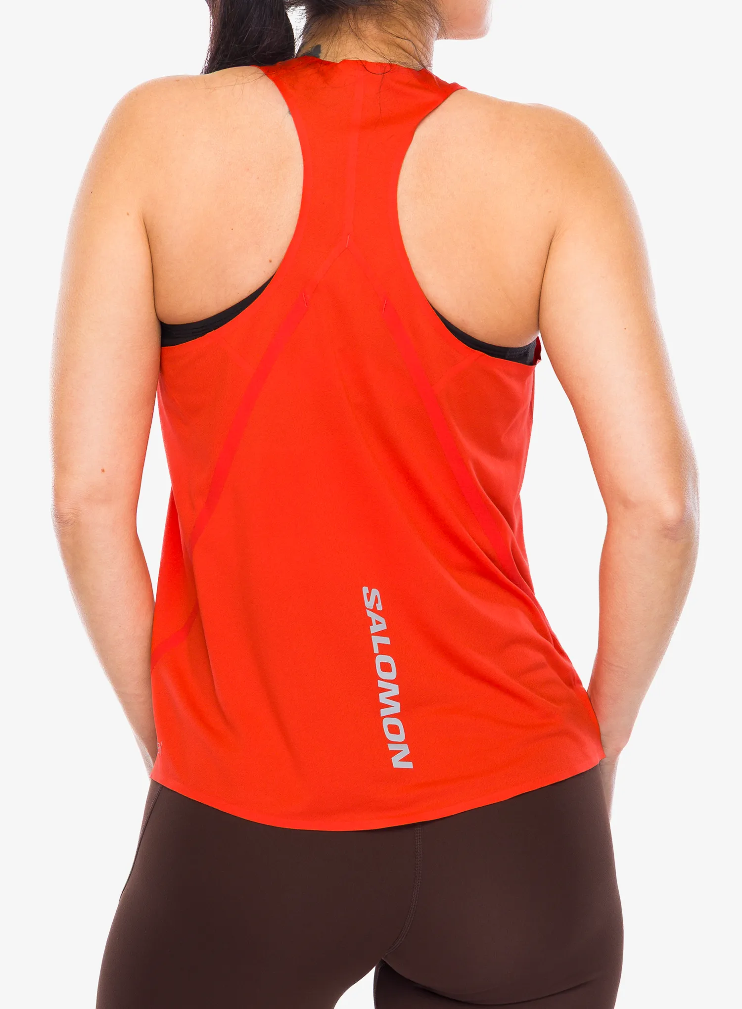Ženski top Salomon S/Lab Speed Singlet - fiery red