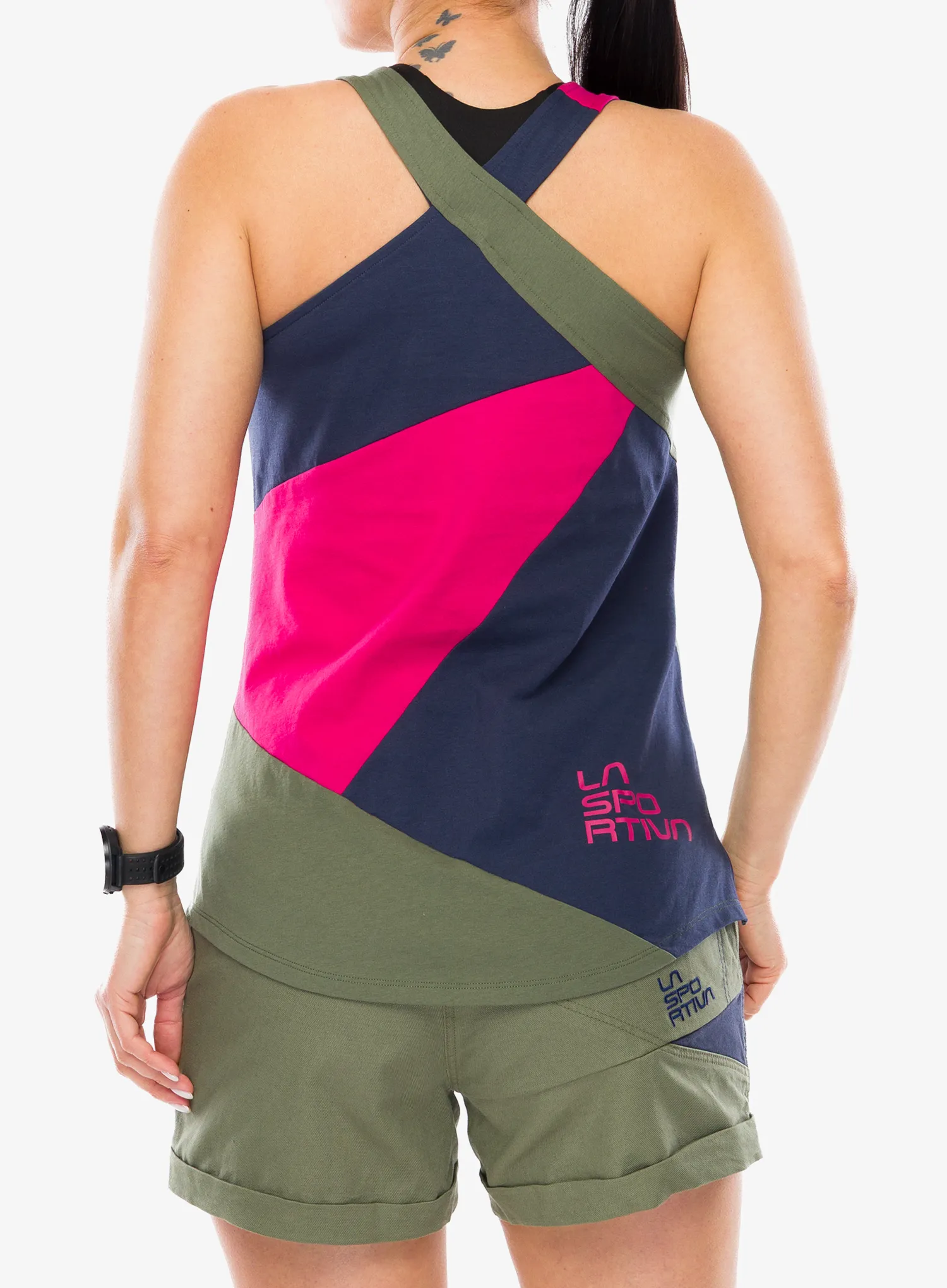 Ženski top La Sportiva Twist Tank - cypress/night sky