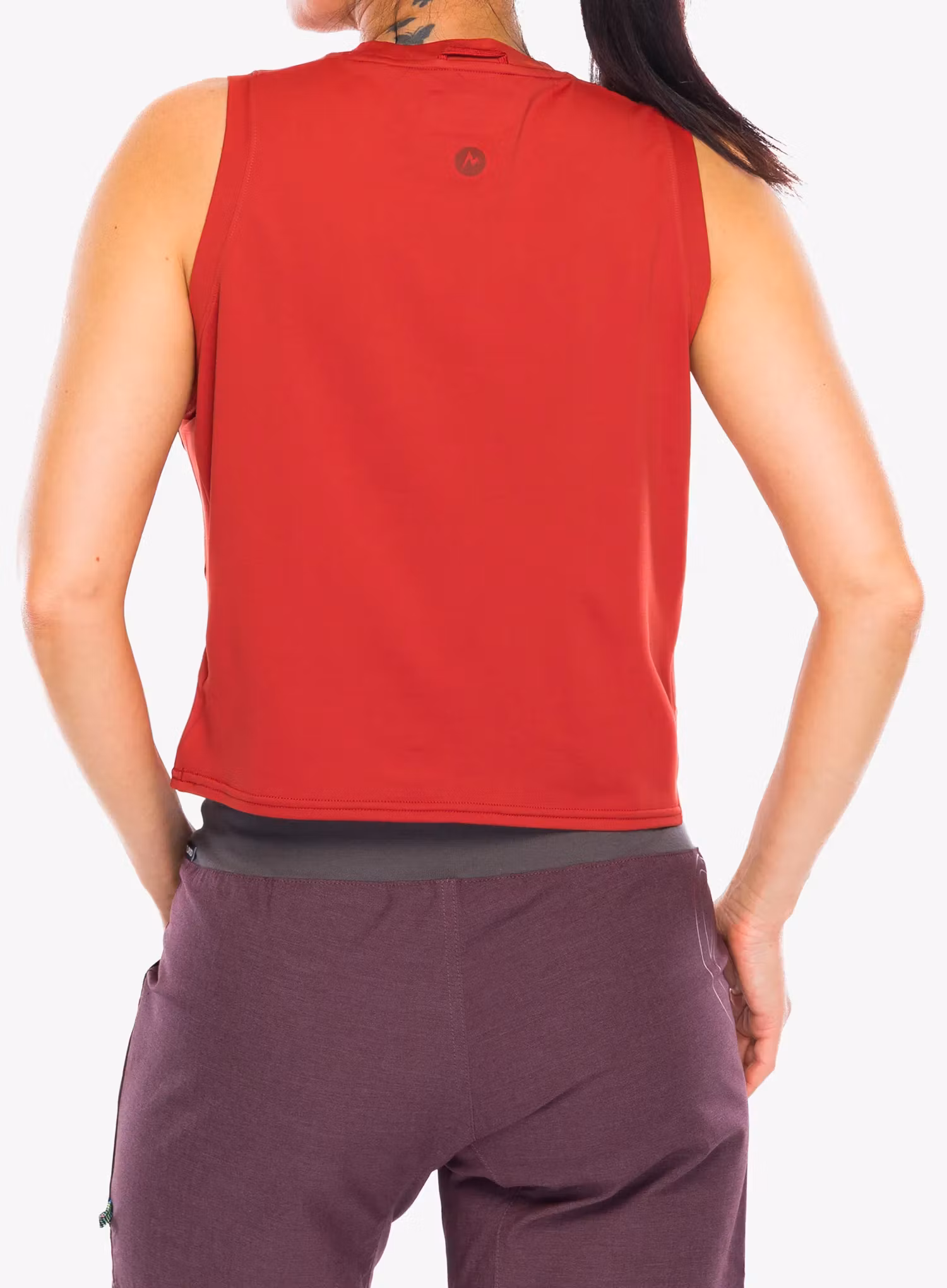 Ženski top Marmot AirExchange SolarShield High Neck Tank - sumac