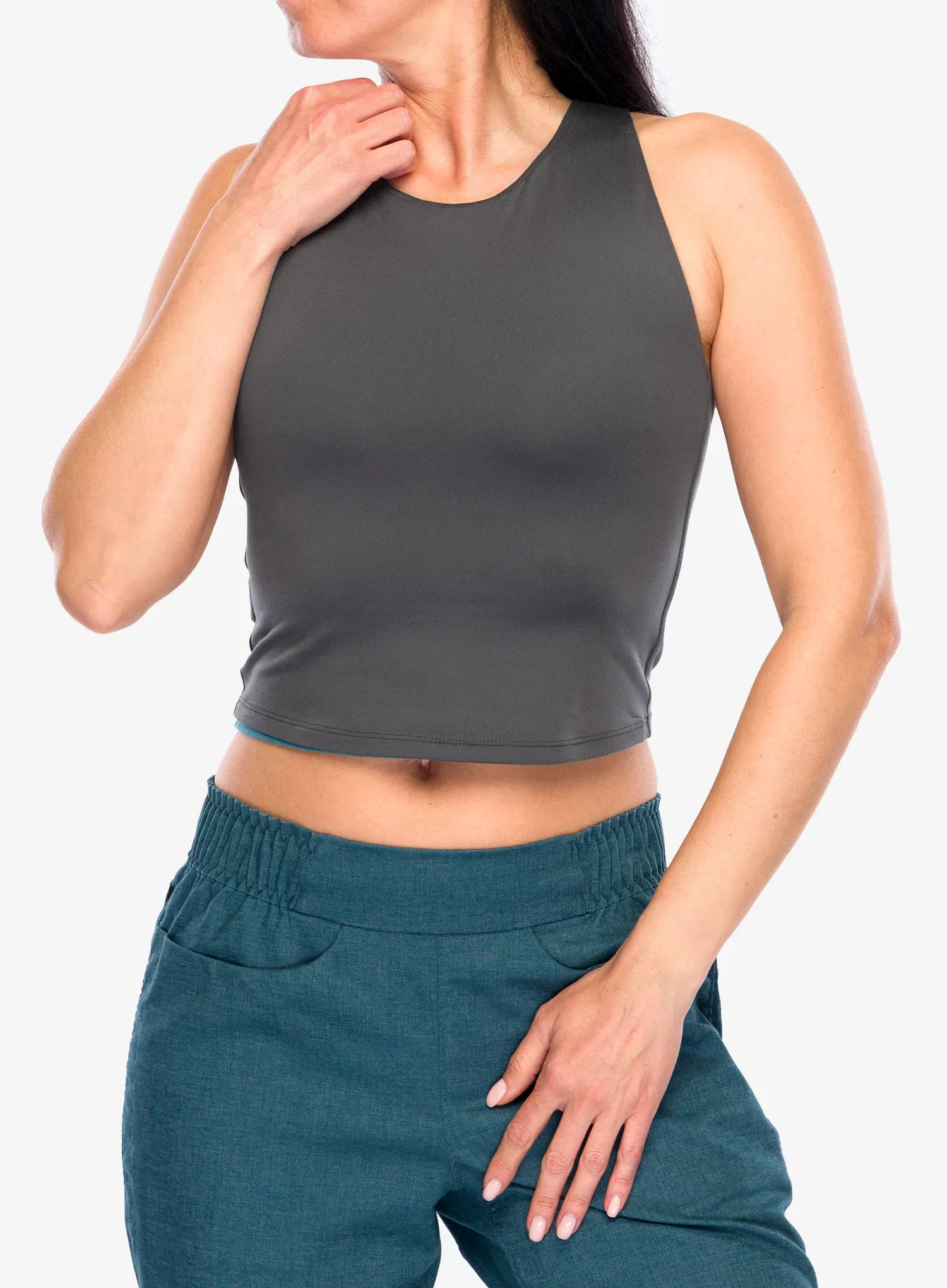 Ženski top Patagonia Reversible Tank - wetland blue