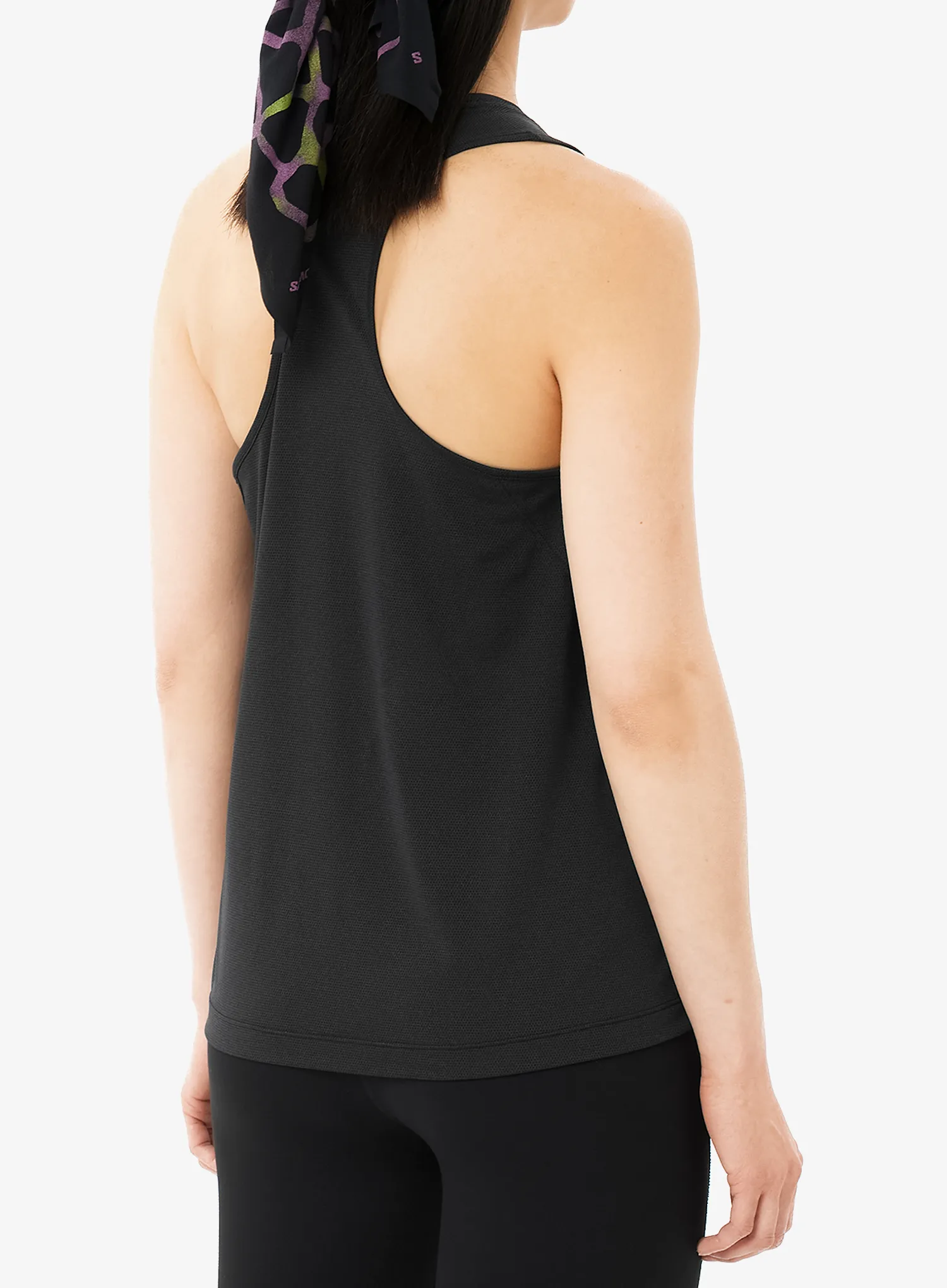 Ženski top Salomon Shkout Core Tank GFX - deep black