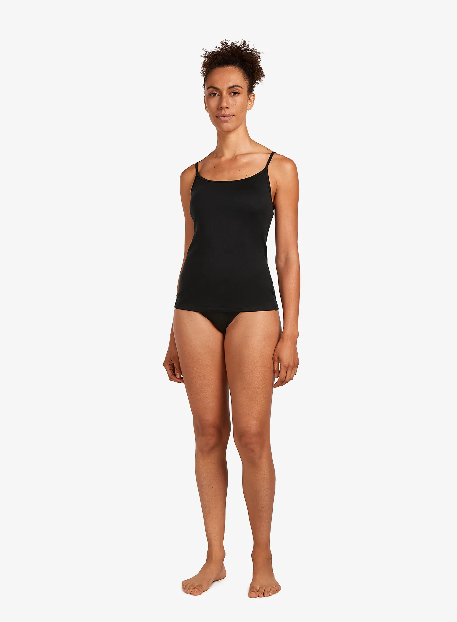 Ženski top Icebreaker Siren Bra Cami - black
