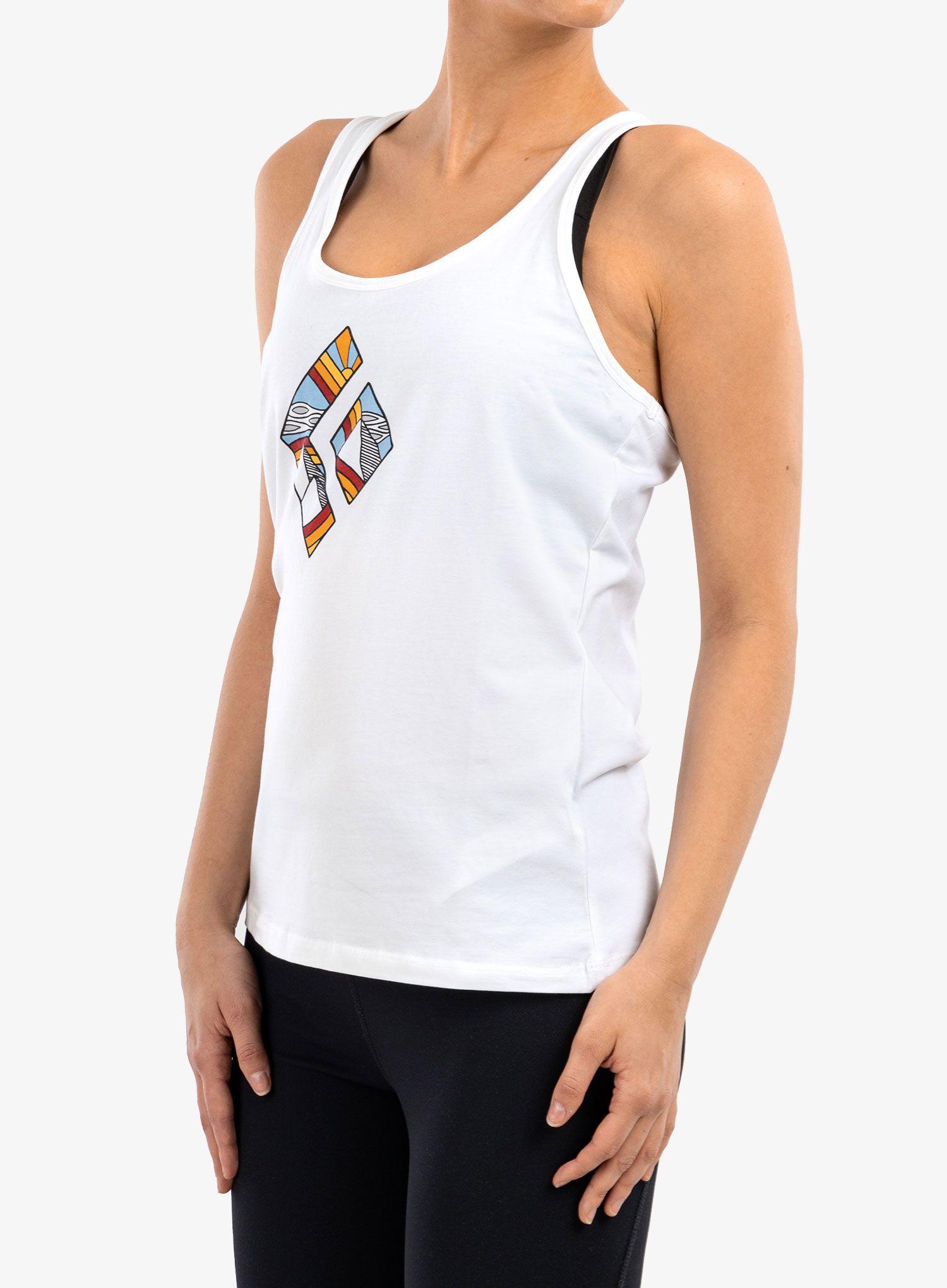 Ženski top Black Diamond Rainbow Diamond Tank - white