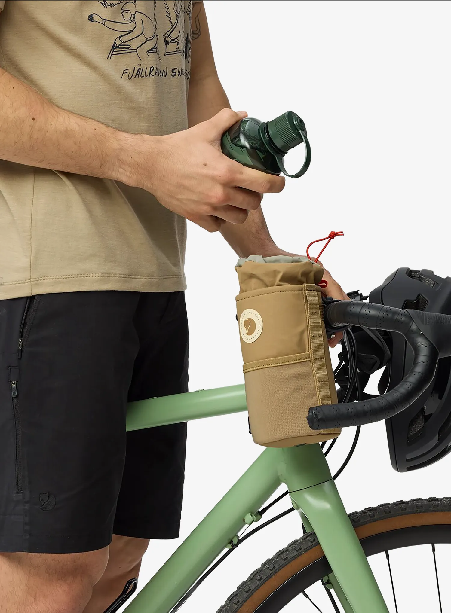 Kolesarska torbica za krmilo Fjallraven Hoja Snack Bag Large - clay