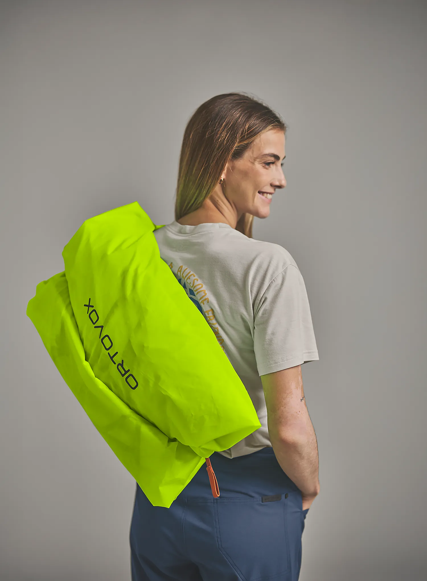 Torba za vrvi Ortovox Magic Rope Bag - safety yellow